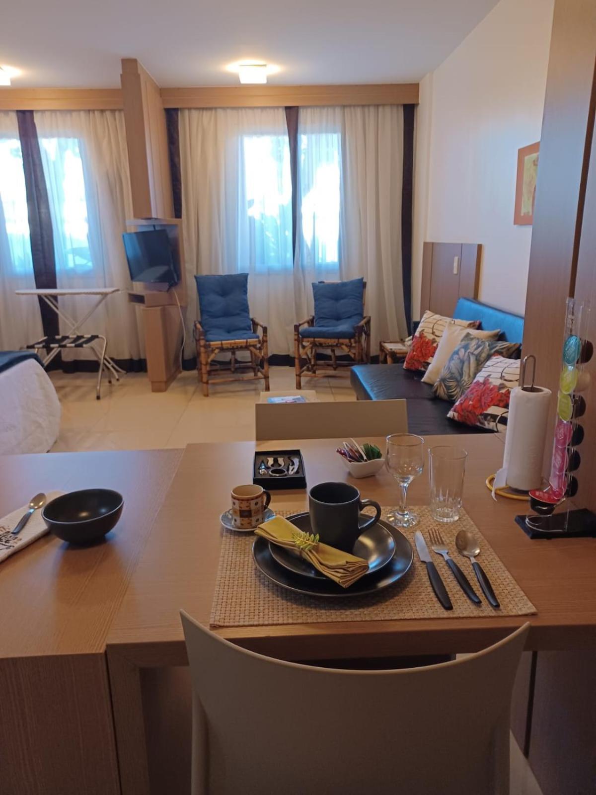 Lindo Flat em resort silencioso e aconchegante
