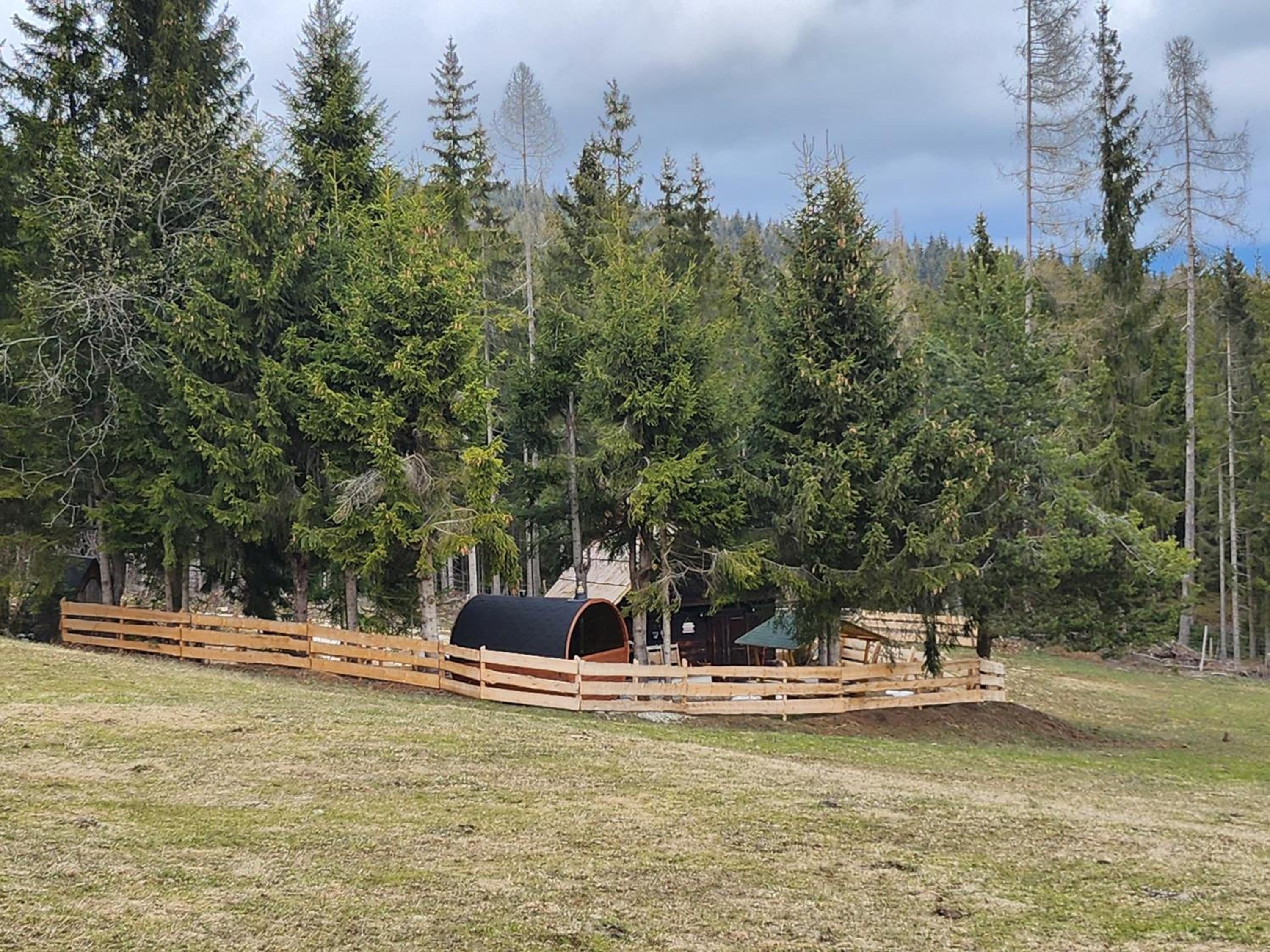Urige Waldbienenhütte