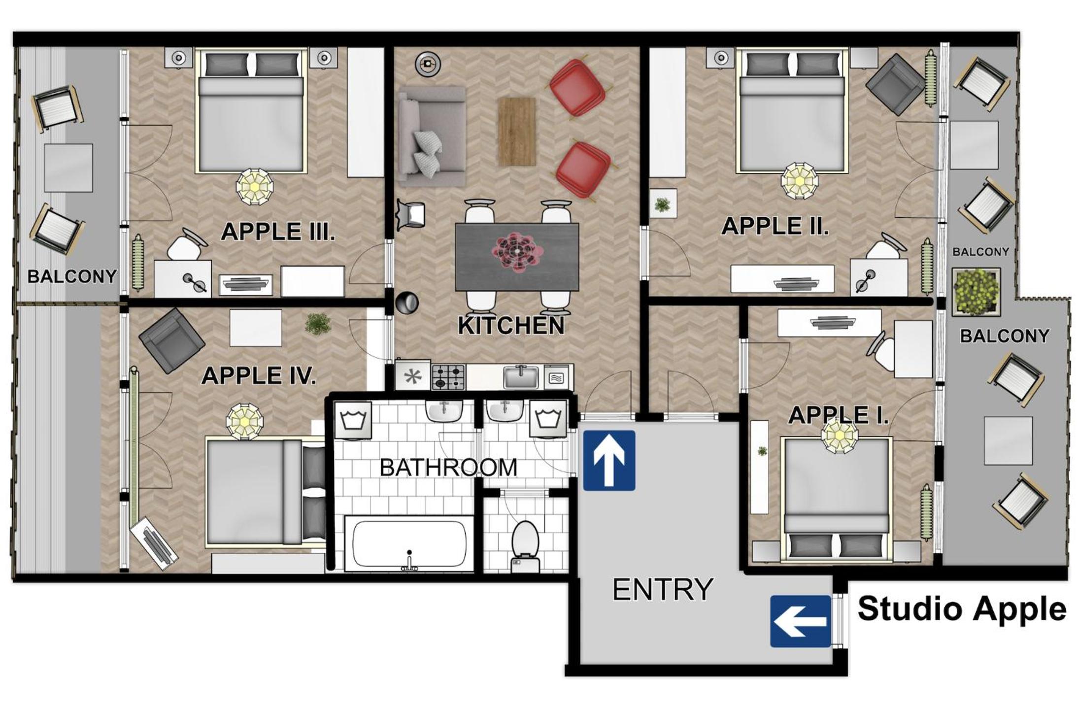New Town - Apple Apartments