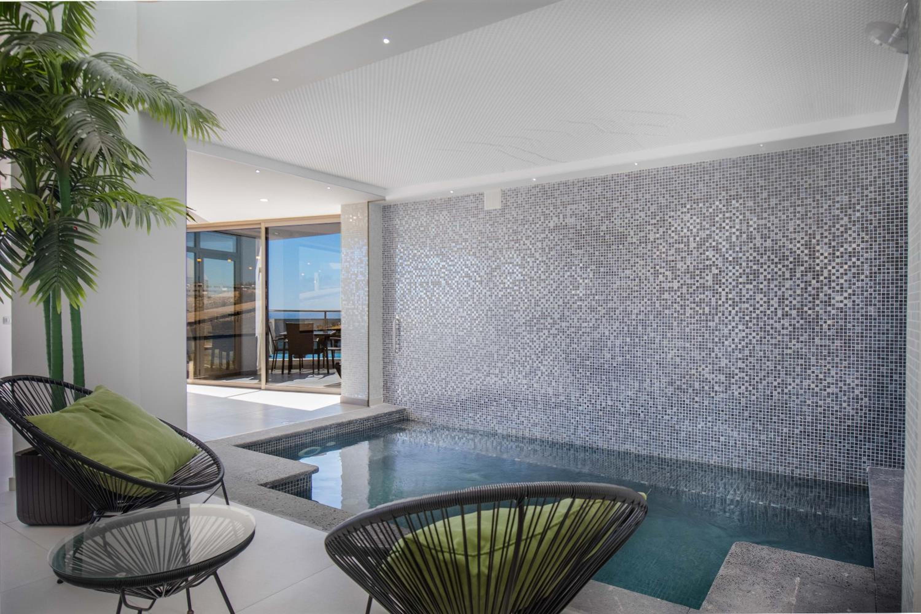 Villa Selene heated Indoor Pool view 4