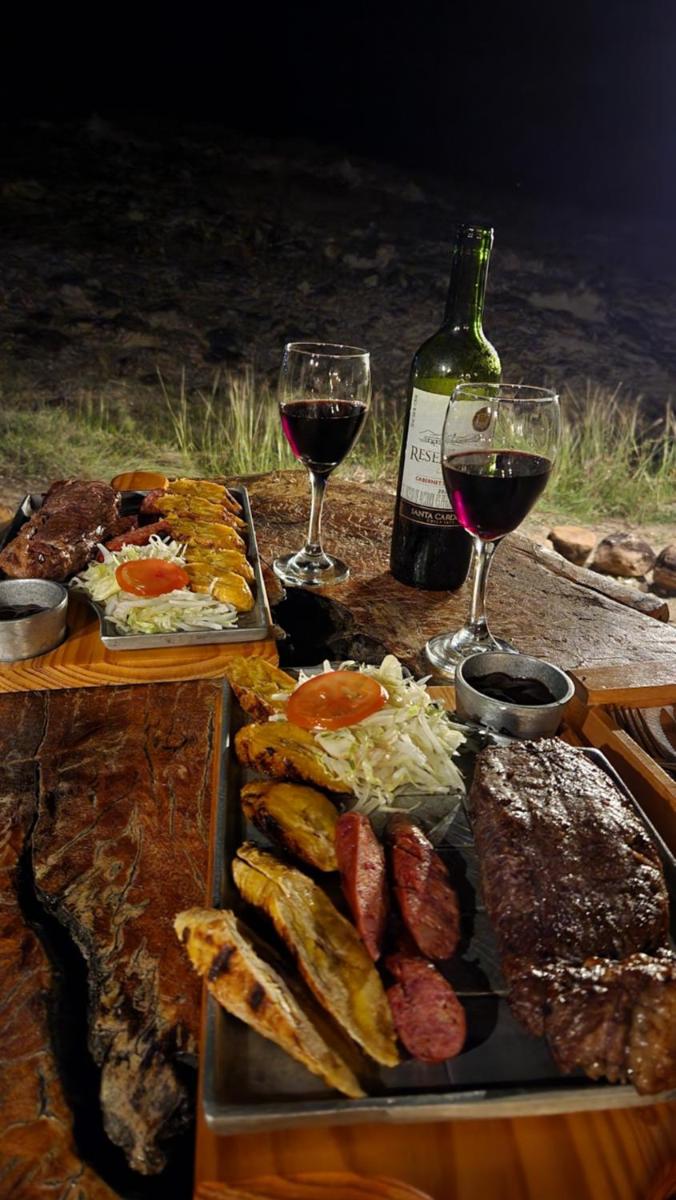 outdoor BBQ area