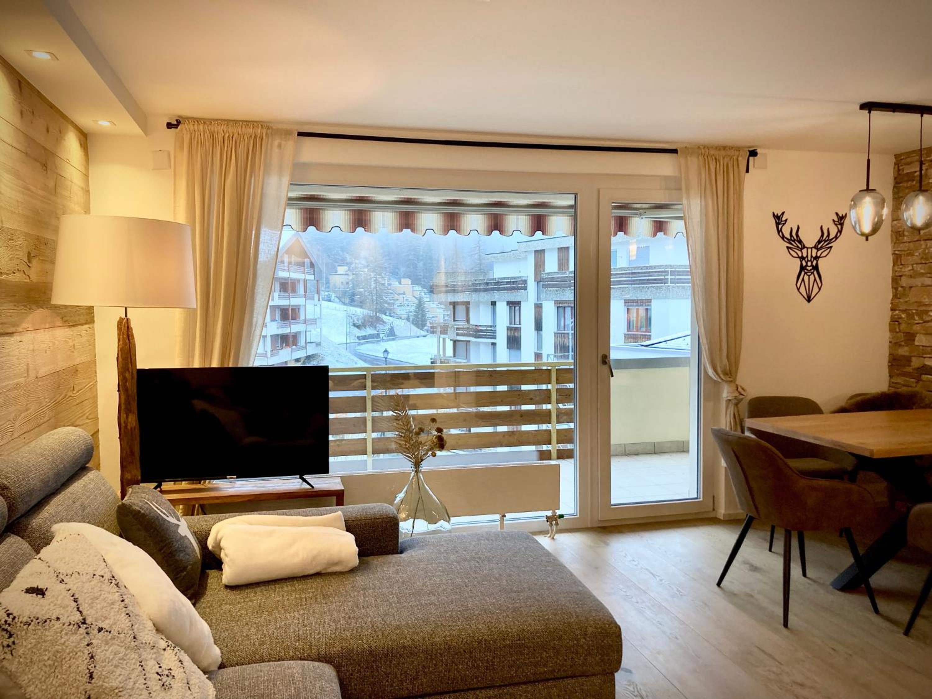 Spacious 3 Room Apartment - Family-Friendly - Central Leukerbad - Great Views