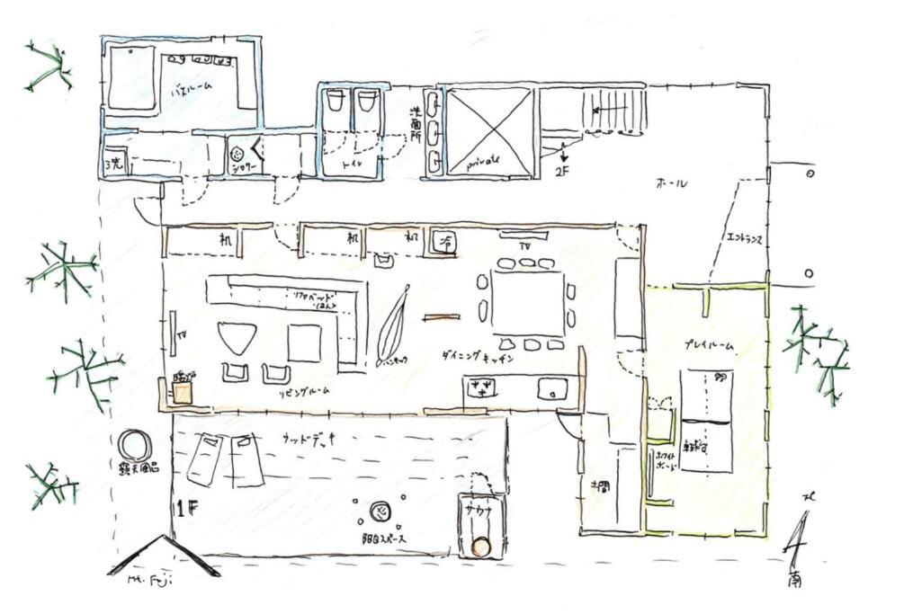 tj resort YAMANAKAKO Luxury large villa with Mt. Fuji, Sauna BBQ Max 25 view 4