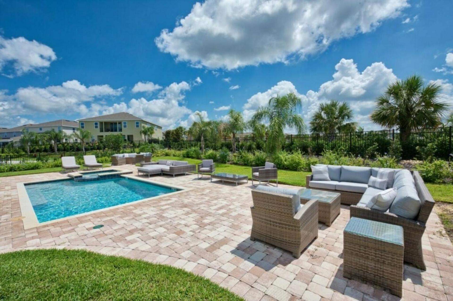 Luxury Private Pool Spa Game Room - Near Disney