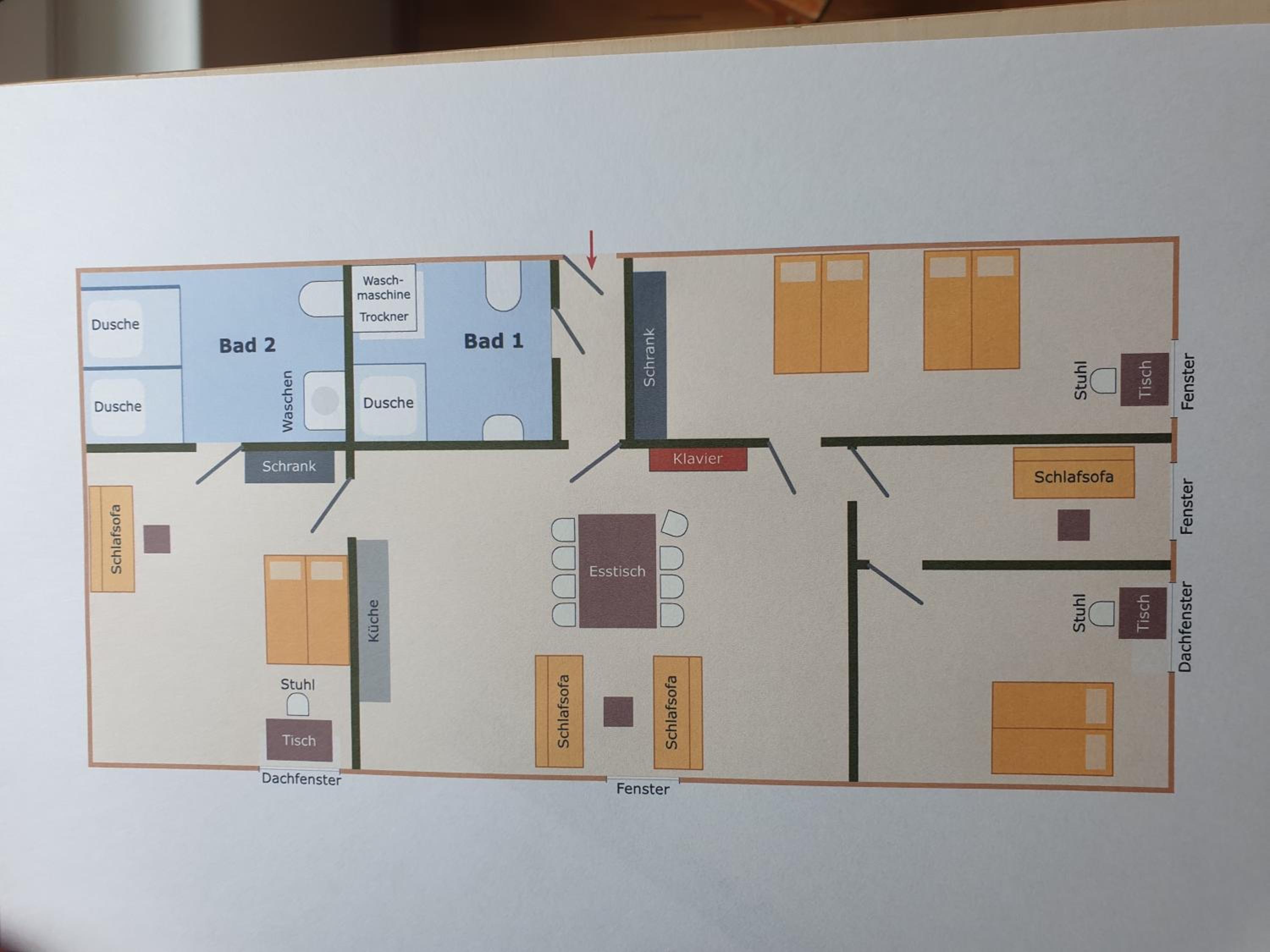 SUITE Beach 5 rooms 2 bathrooms 1 kitchen 1 piano