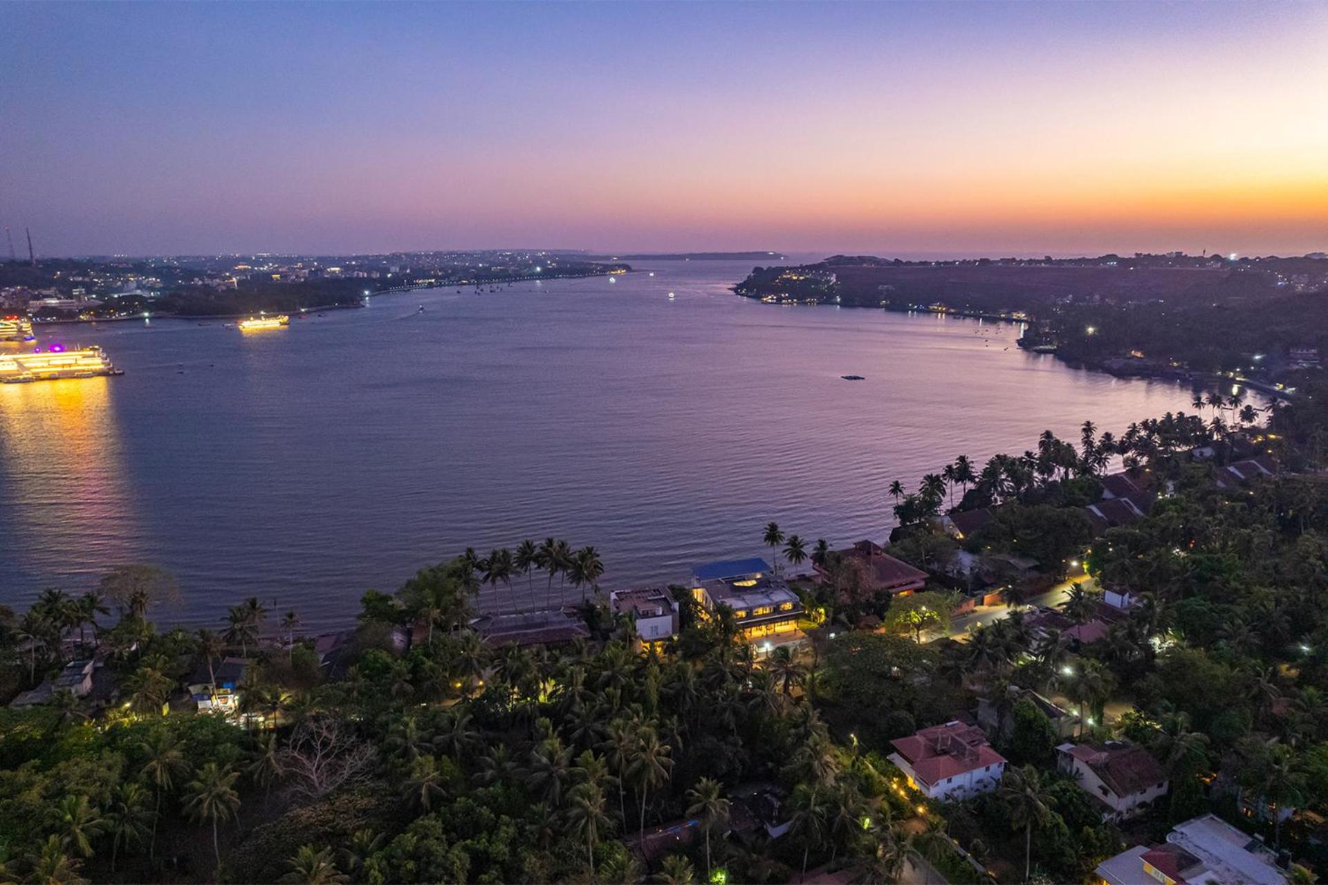 Oceanic Sunsets with River View, Comp Breakfast & Infinity Pool at StayVista view 2