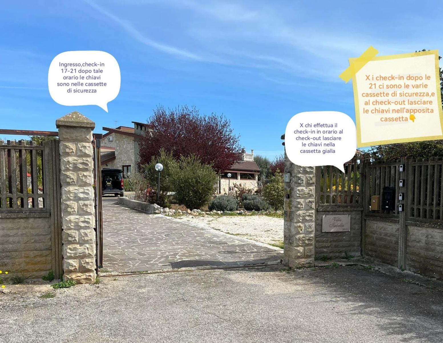 Villa Isabella alloggi e camere con parcheggio interno custodito