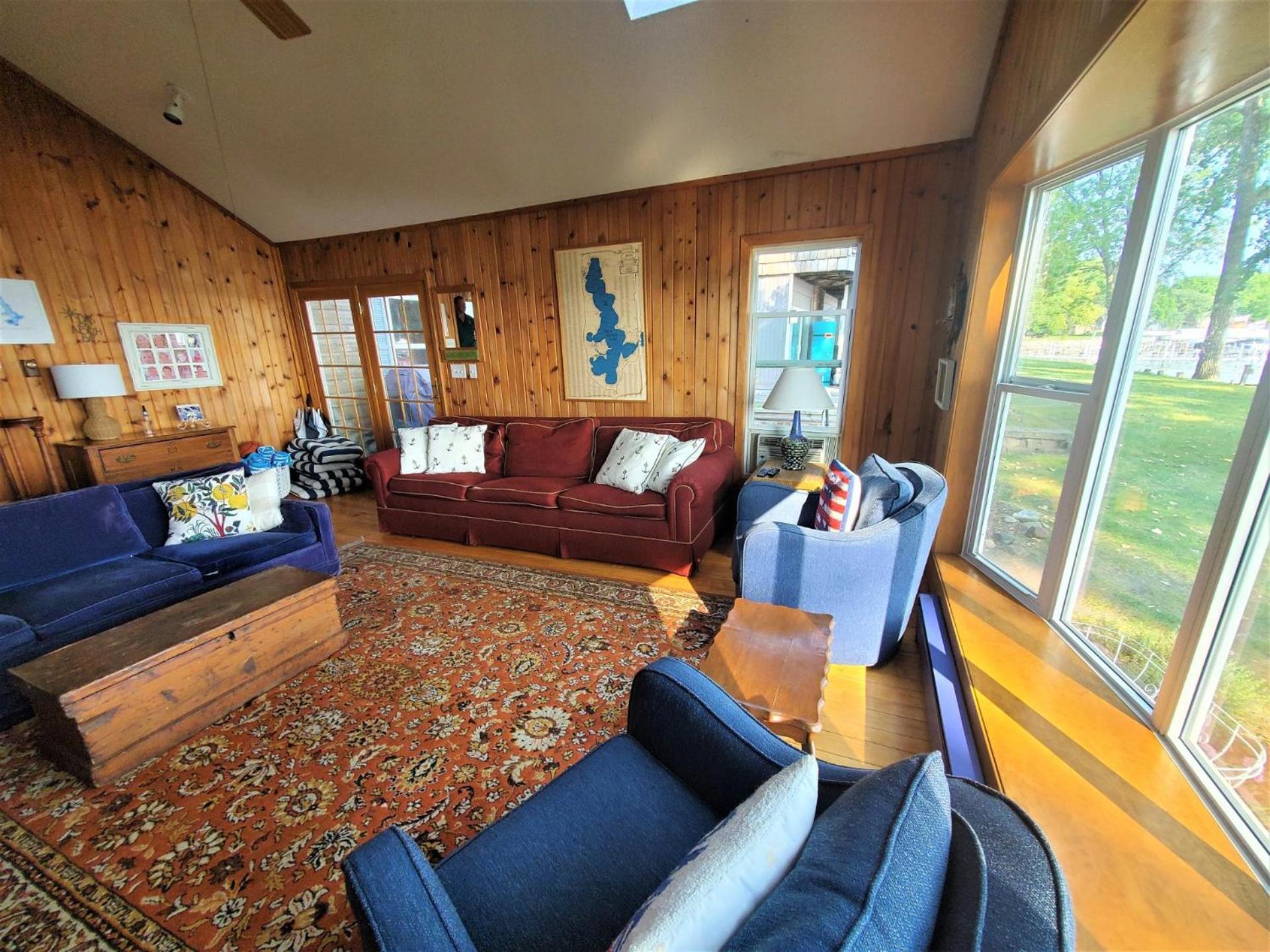 Classic West Lake Okoboji Estate w/ Guest House + Sand Beach