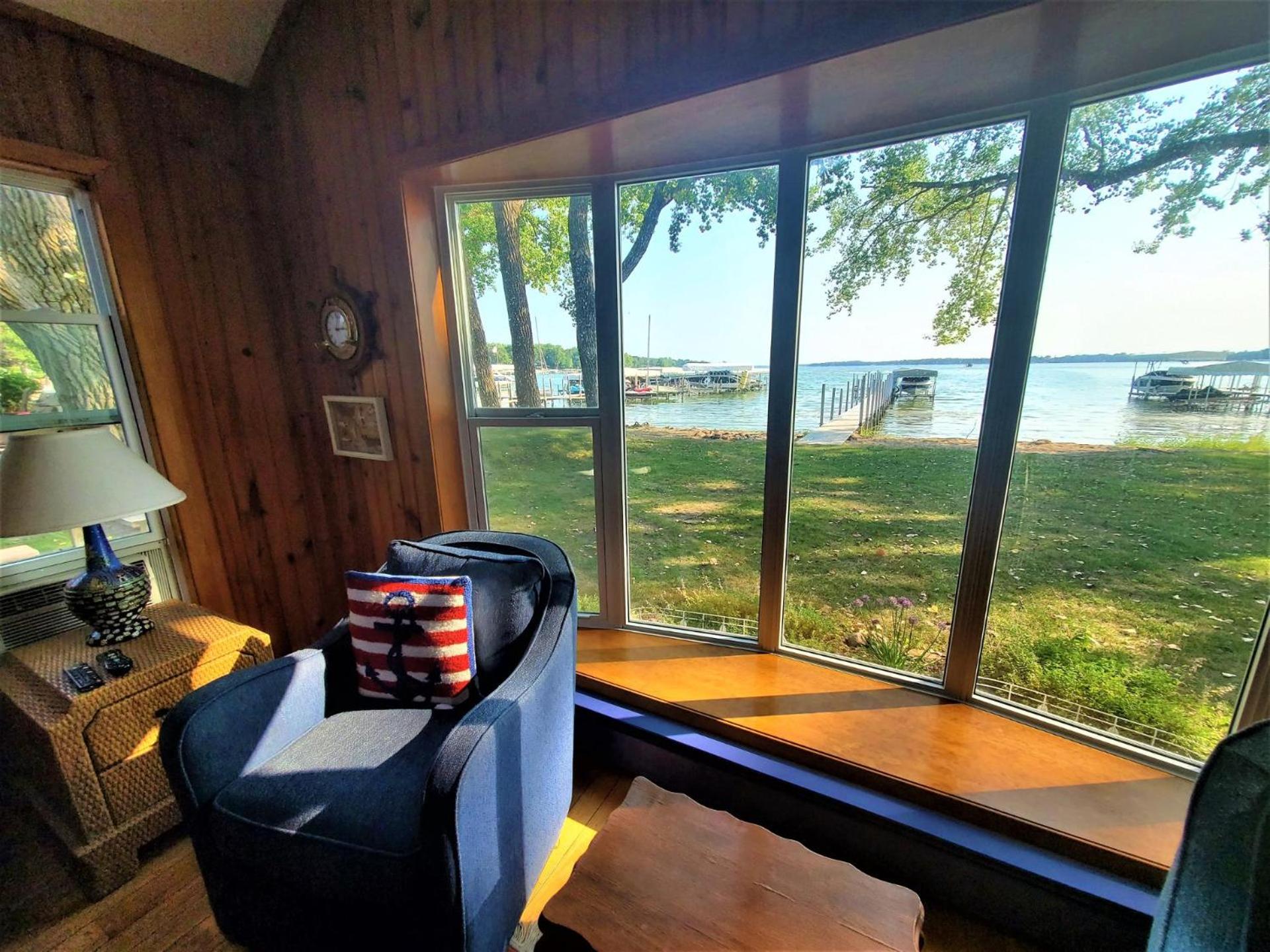 Classic West Lake Okoboji Estate w/ Guest House + Sand Beach