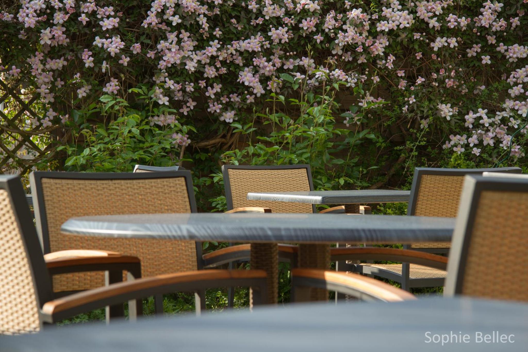 outdoor BBQ area