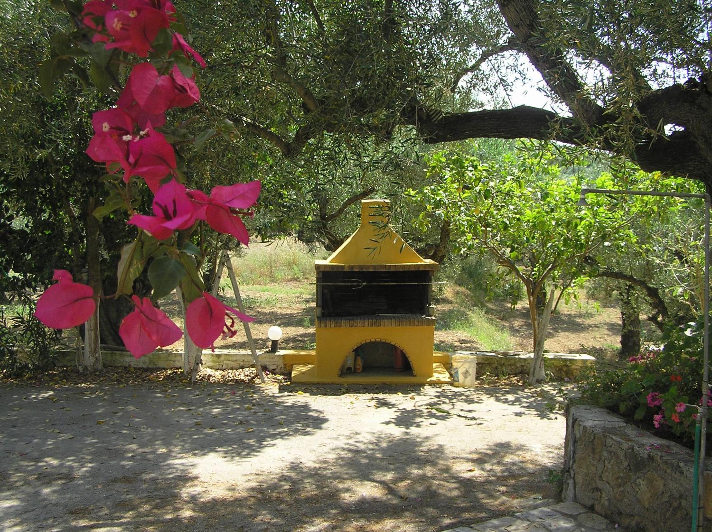 outdoor BBQ area