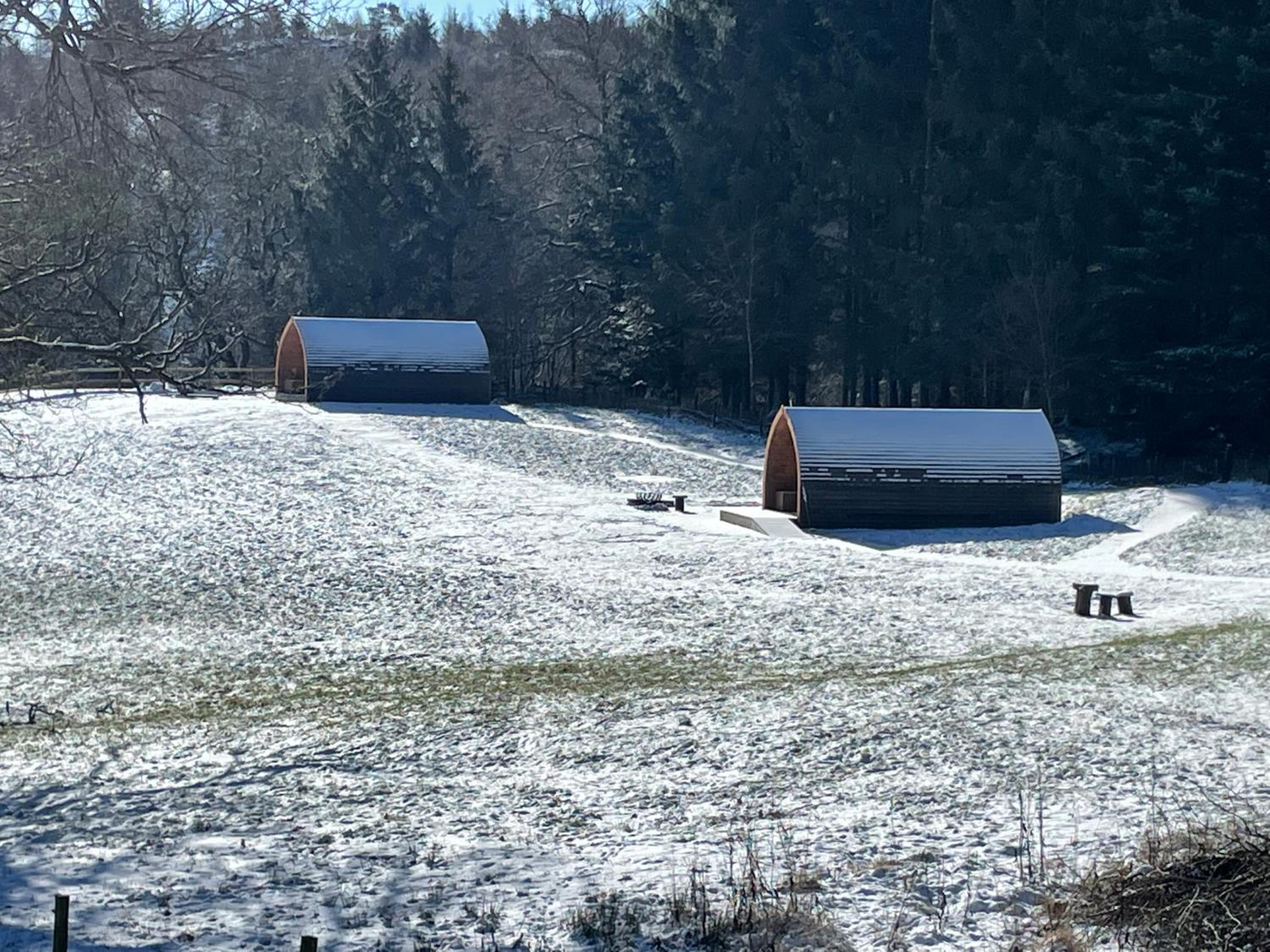 Luxury Rural Ayrshire Glamping Pod view 2