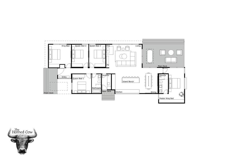 The Horned Cow - award winning luxe semi-rural house 10mins from Orange
