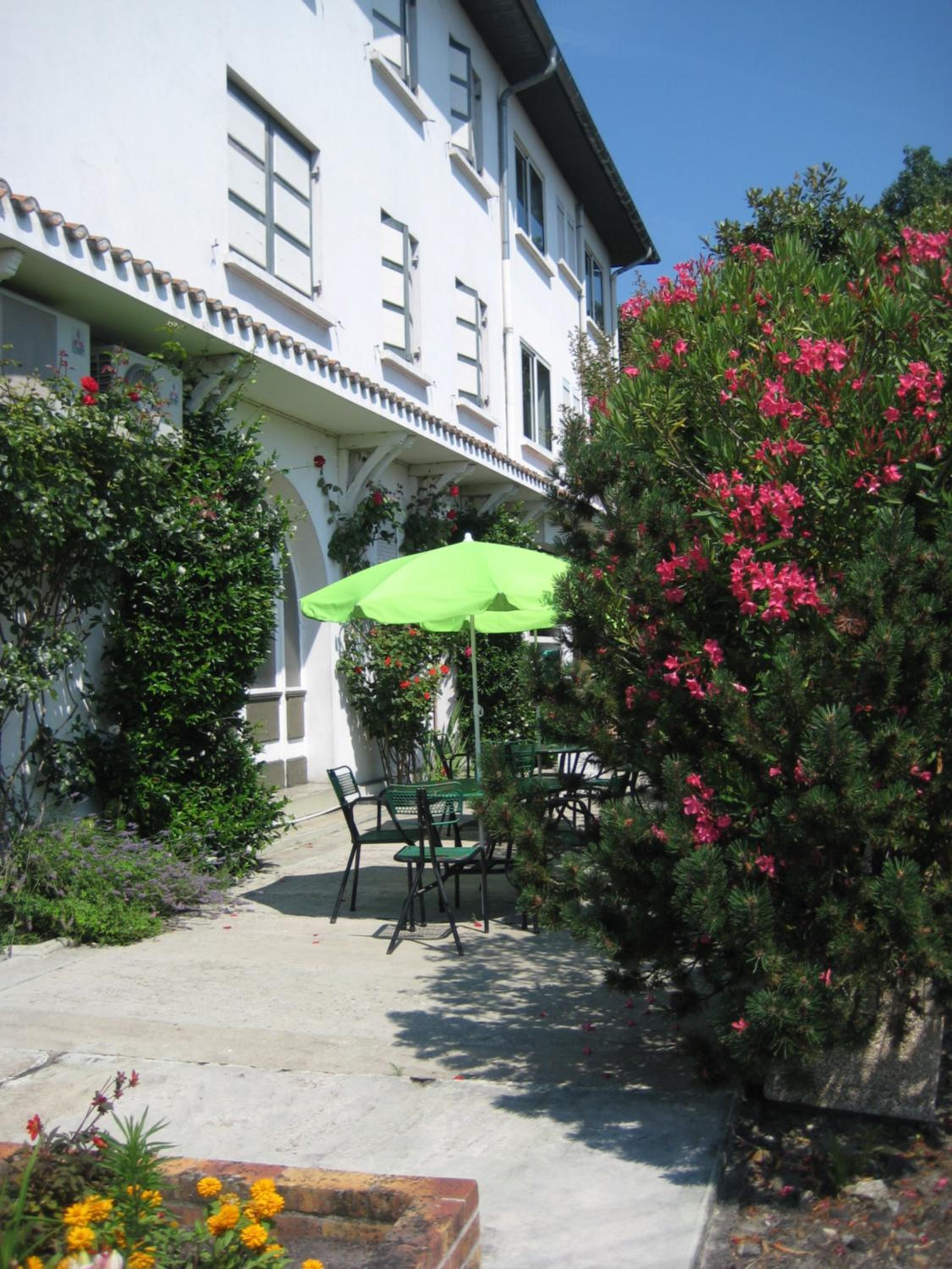 outdoor BBQ area