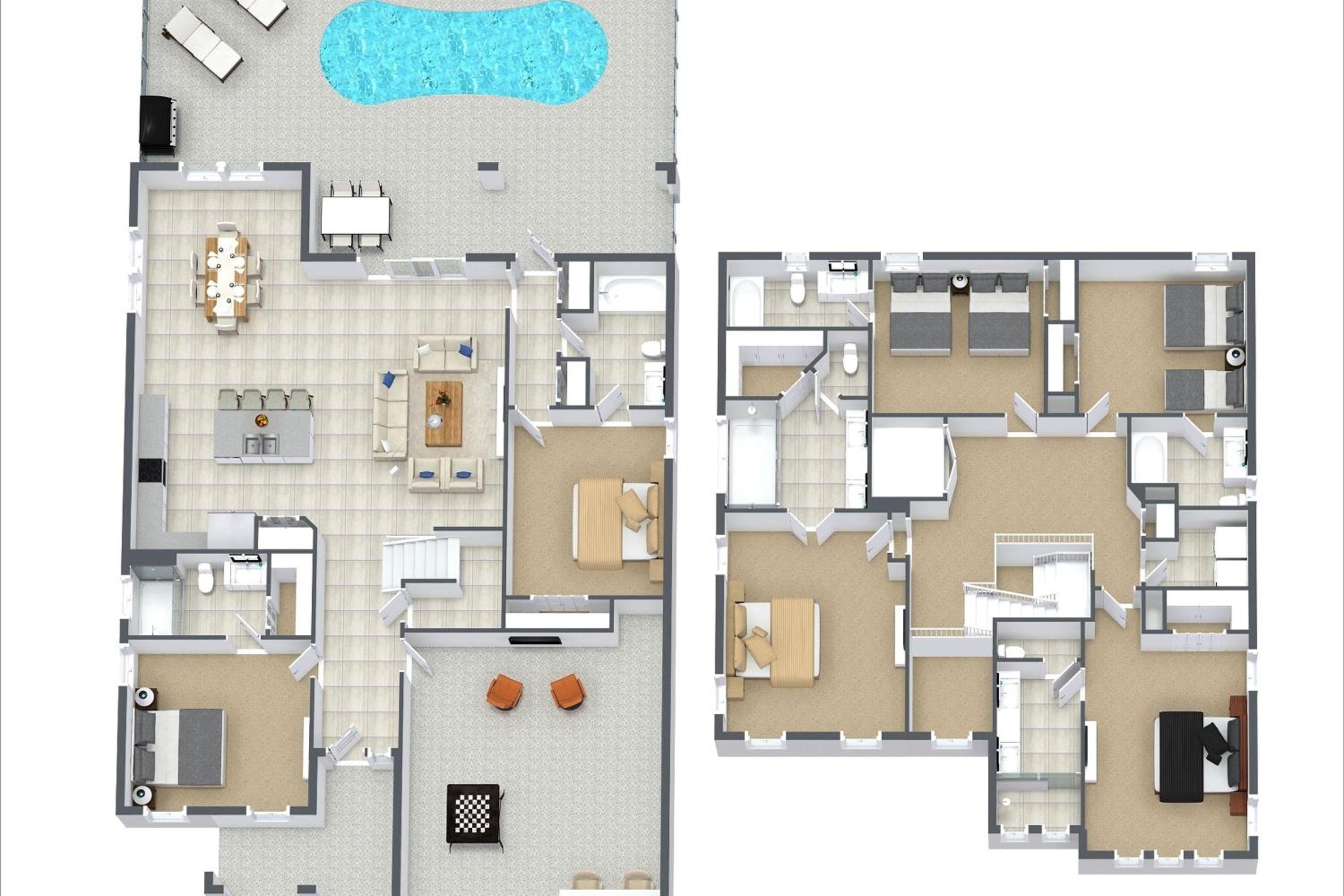 6 Bd 6 Ba Bella Vida 4564 Cl