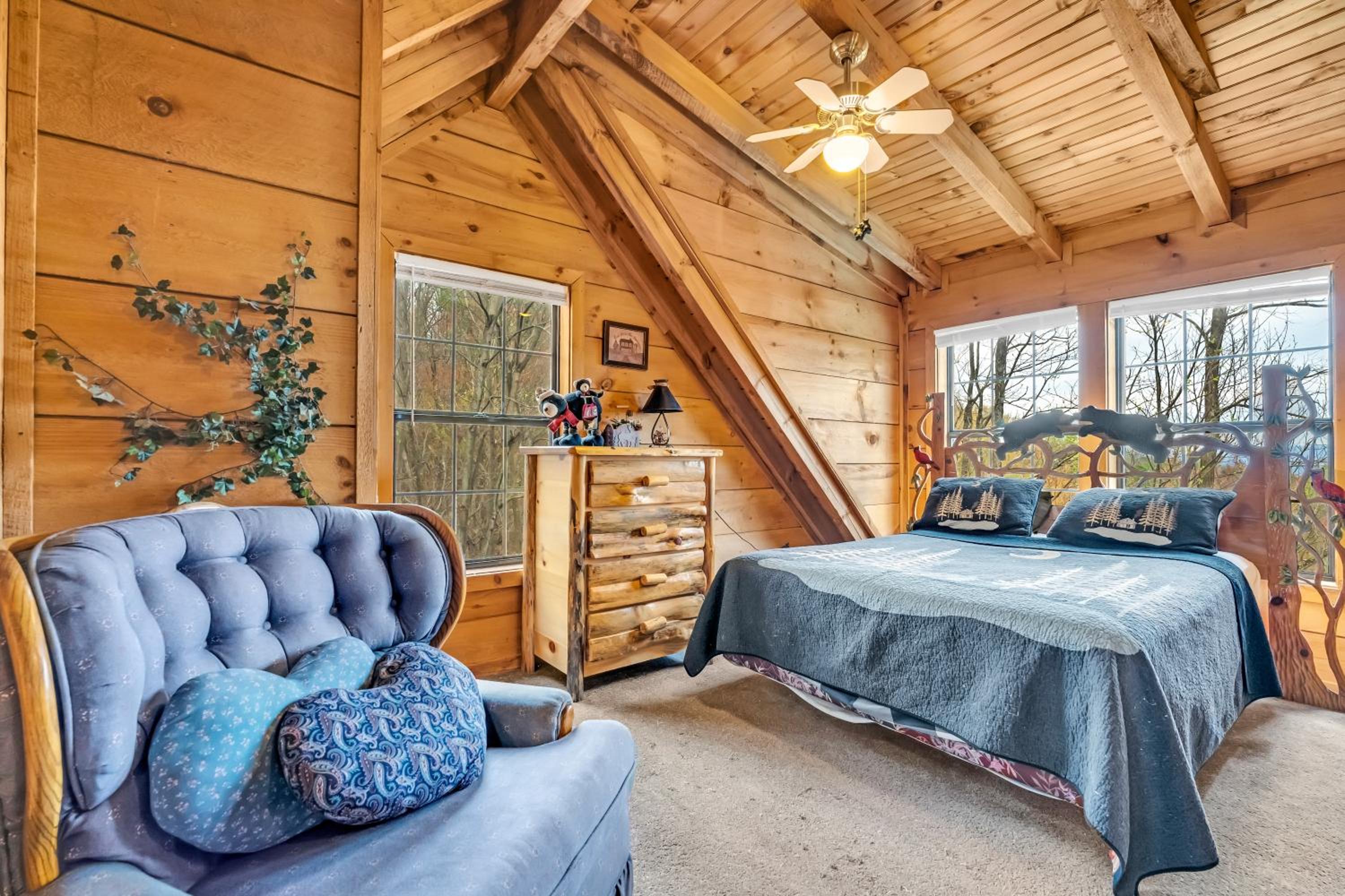 A Mountain Perch - Log Cabin with Hot Tub & Game Room near Pigeon Forge Pet Friendly view 2