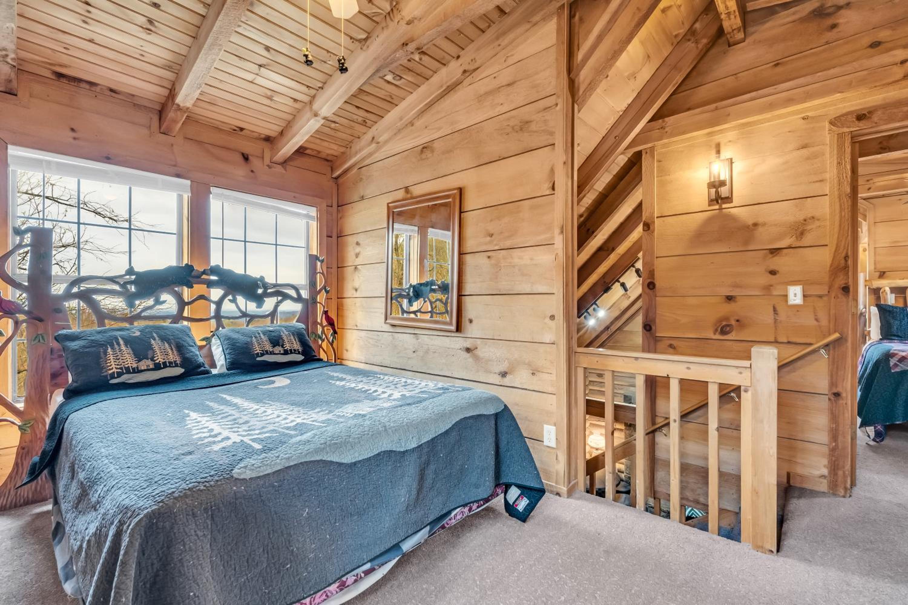 A Mountain Perch - Log Cabin with Hot Tub & Game Room near Pigeon Forge Pet Friendly view 4
