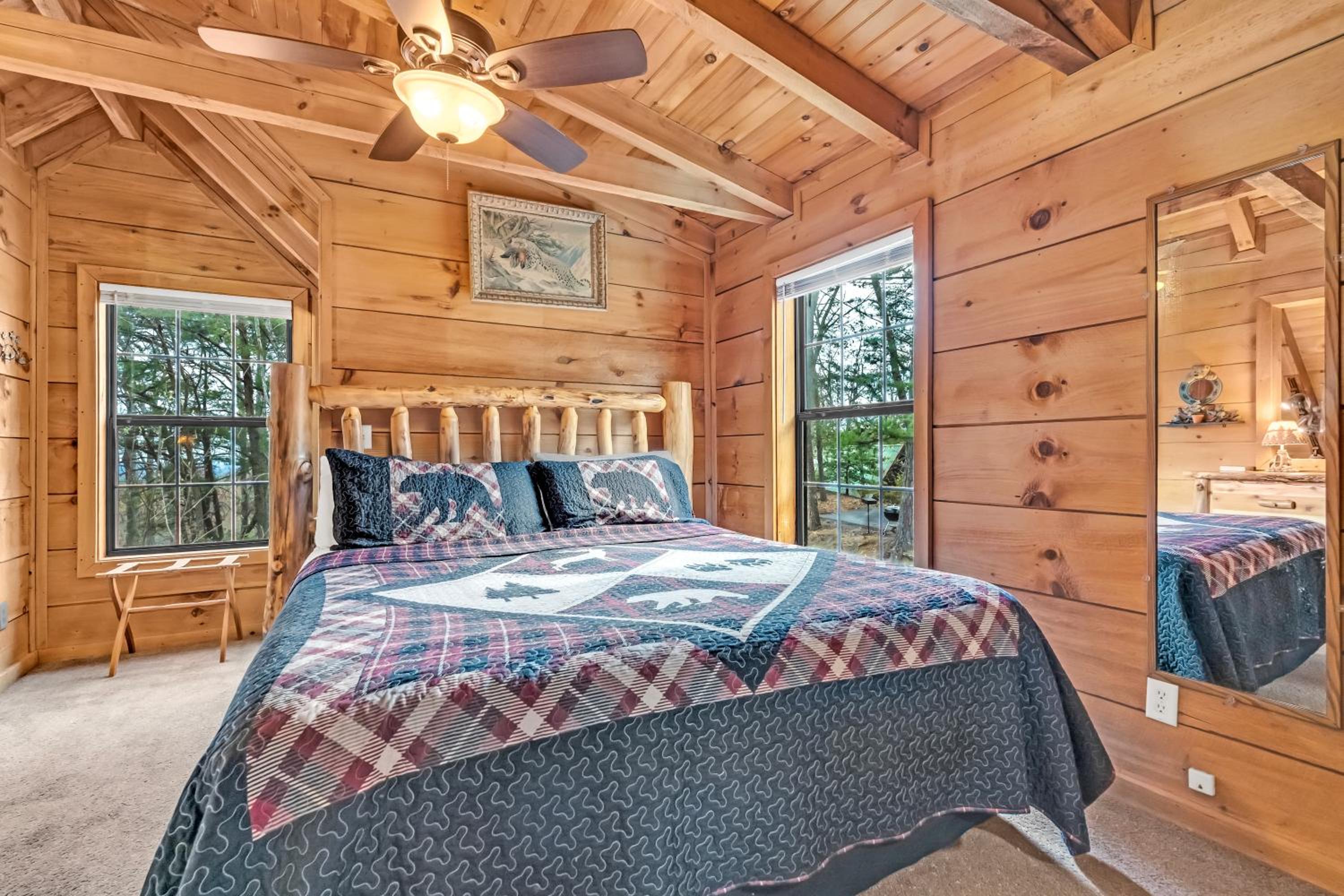 A Mountain Perch - Log Cabin with Hot Tub & Game Room near Pigeon Forge Pet Friendly view 5