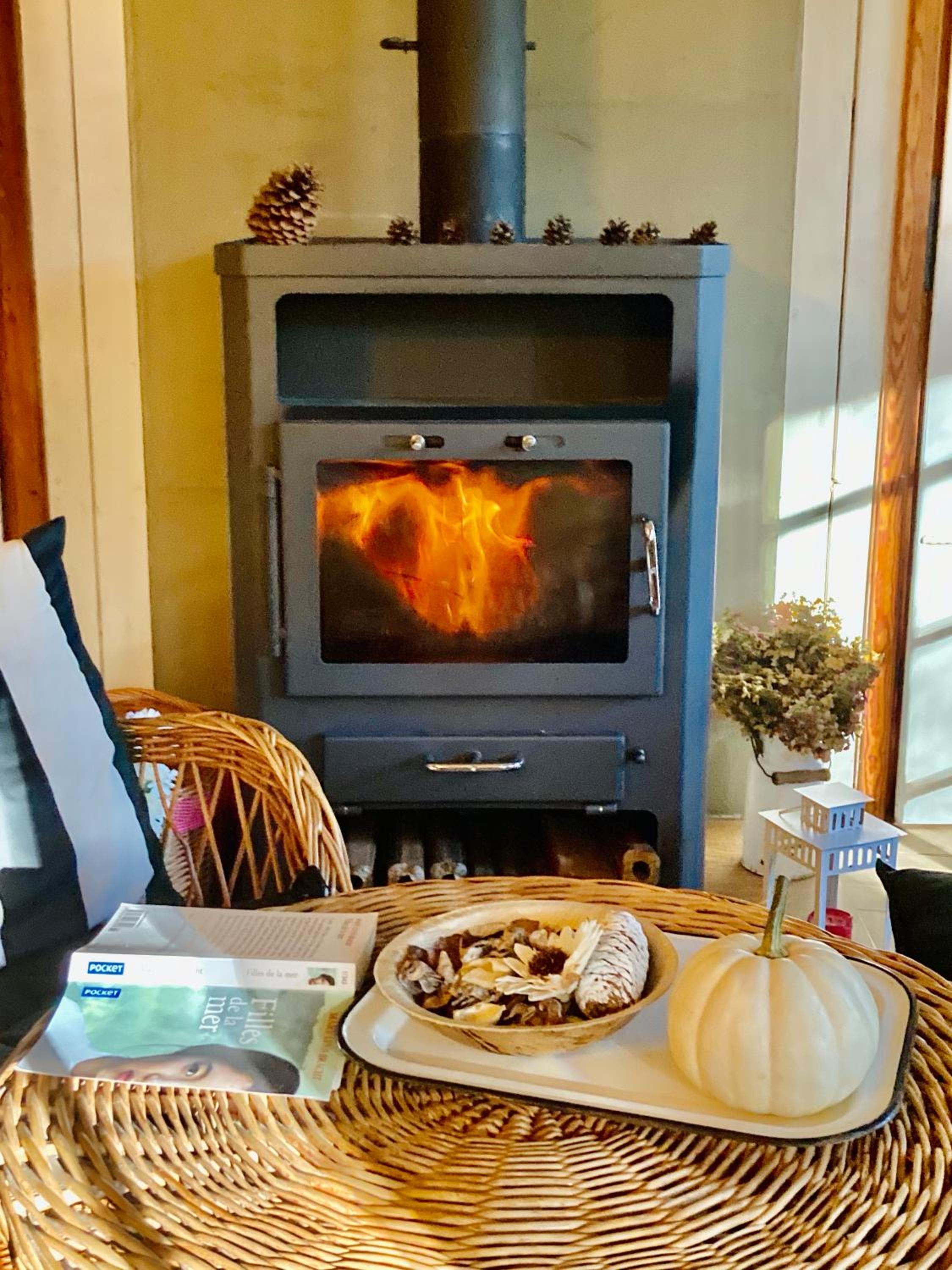 Autumn Nature Cottage Stove Garden by PolandBnB