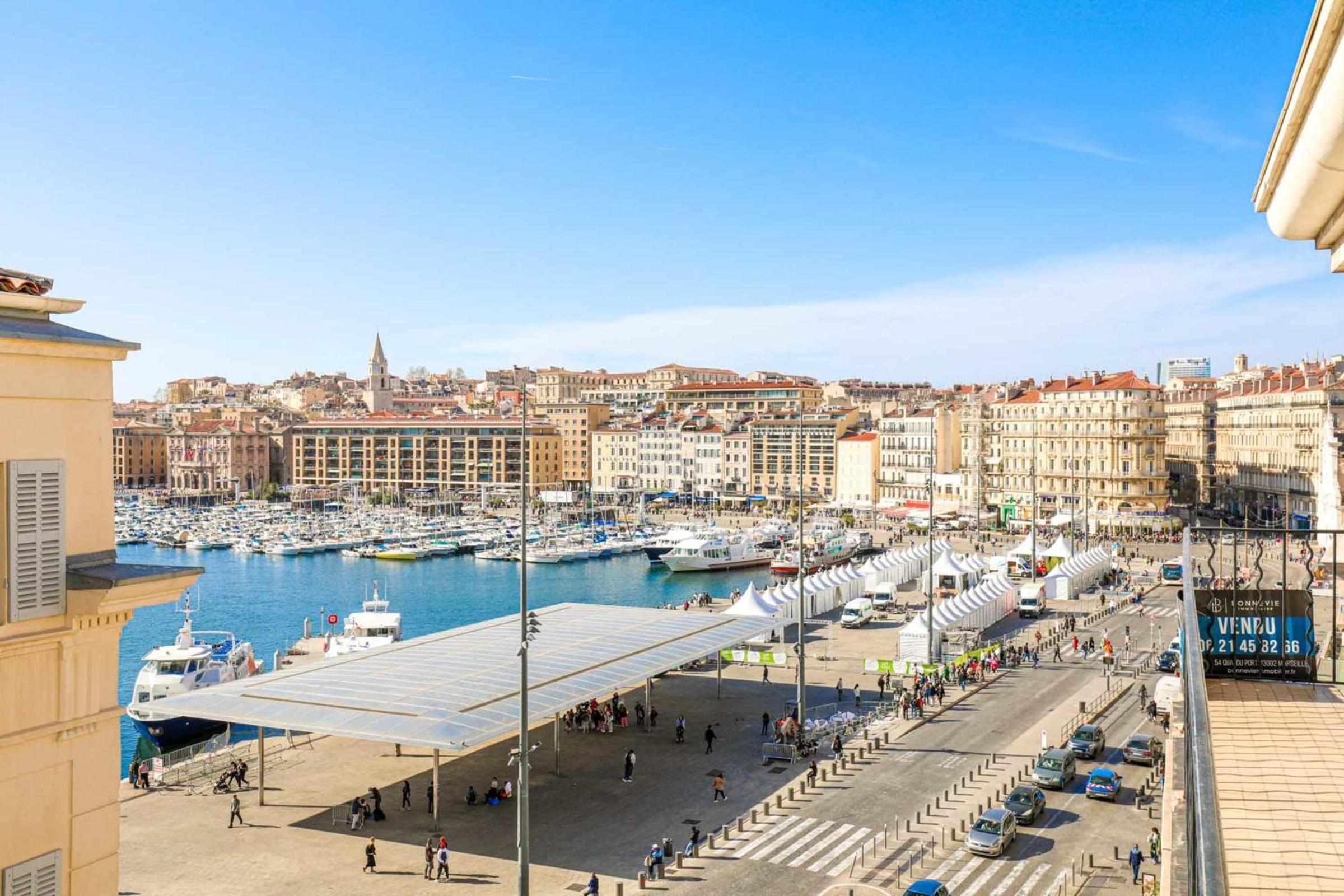 Le Pythéas - Vue Vieux-Port avec terrasse et clim
