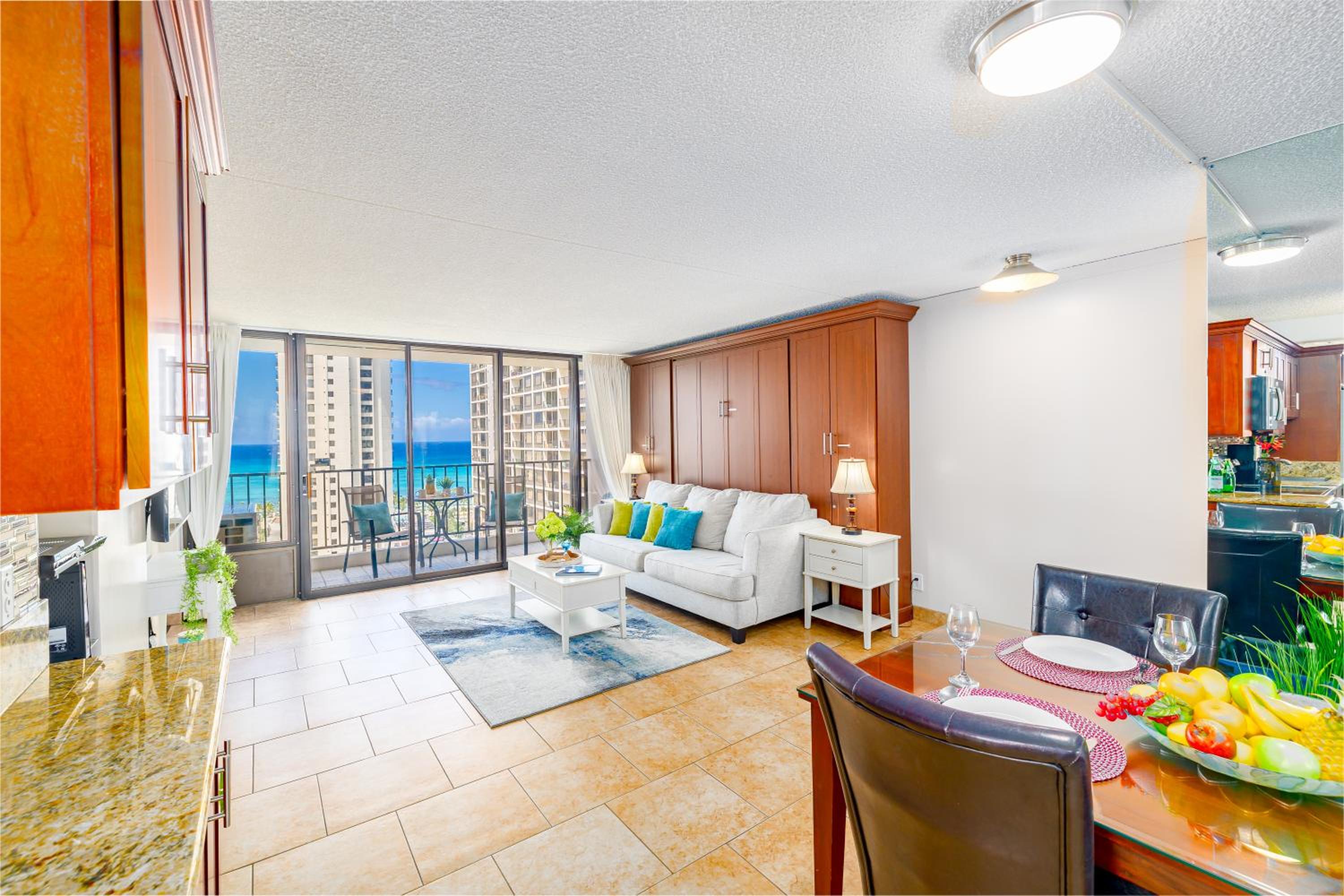 20FL Lanai condo with ocean & bay views, beach access view 3