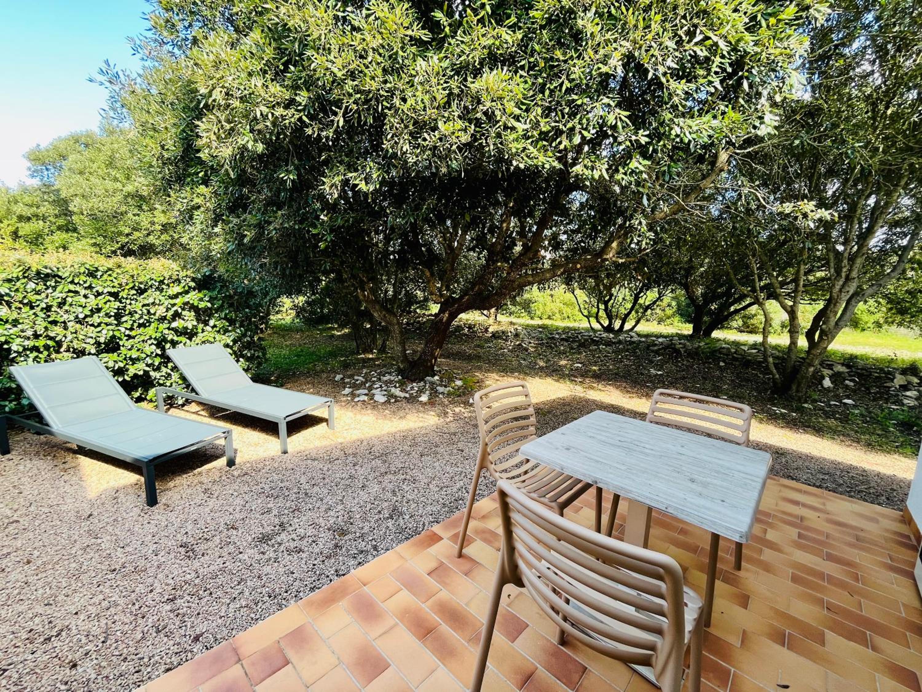 outdoor BBQ area
