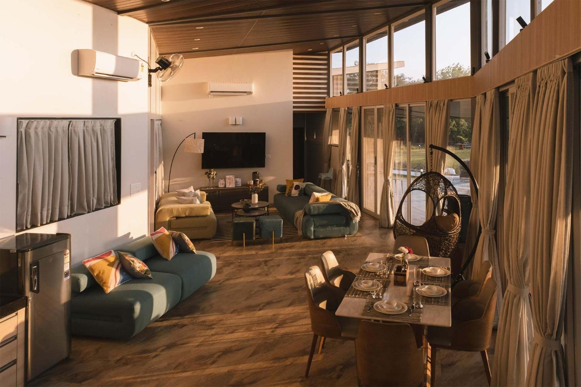 Bel Air Mansion by StayVista - A tranquil oasis with a spacious deck, Gazebo & A mini-amphitheatre view 4
