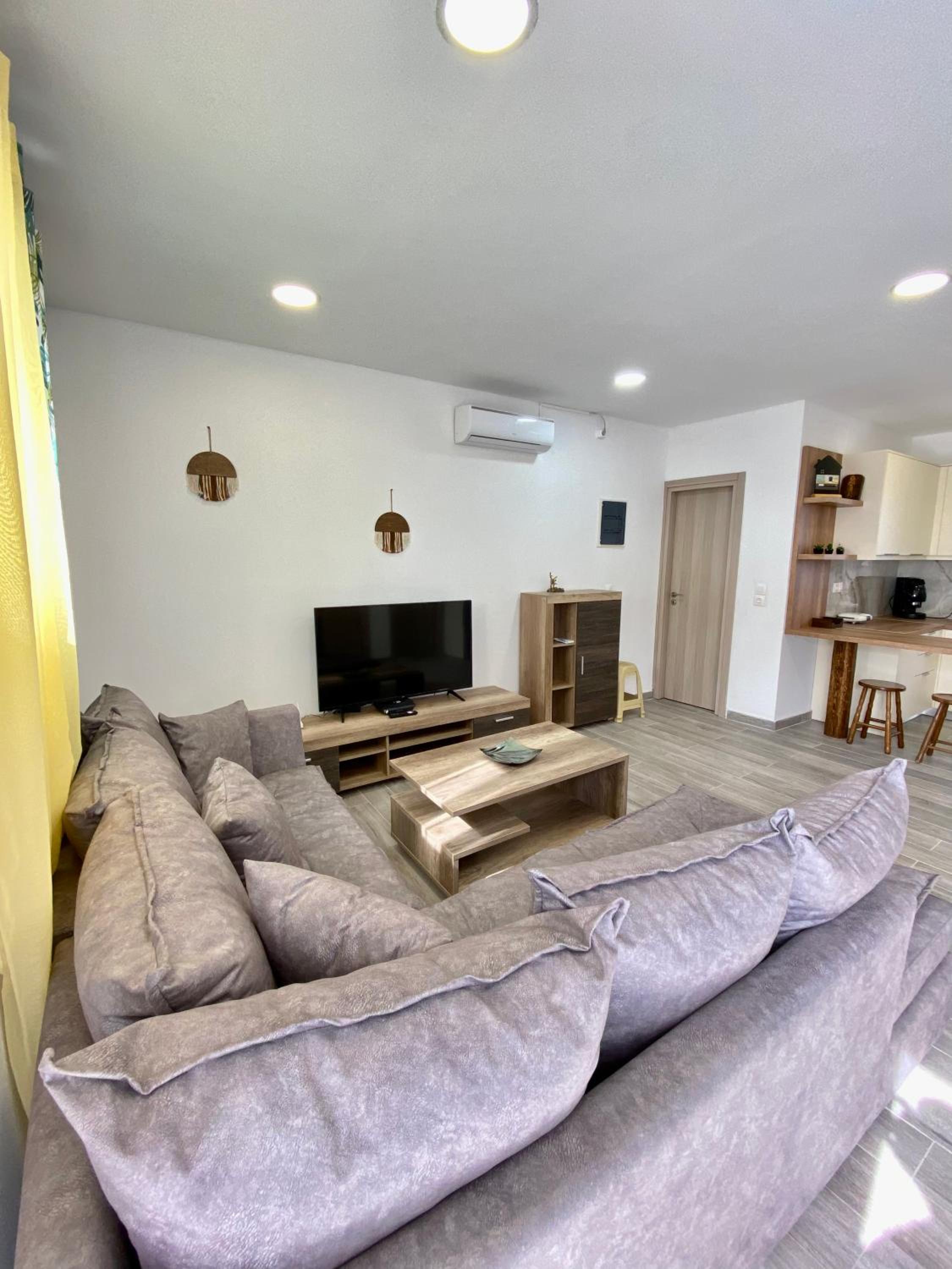 Sea Sound Villa Perivolos beach view 3
