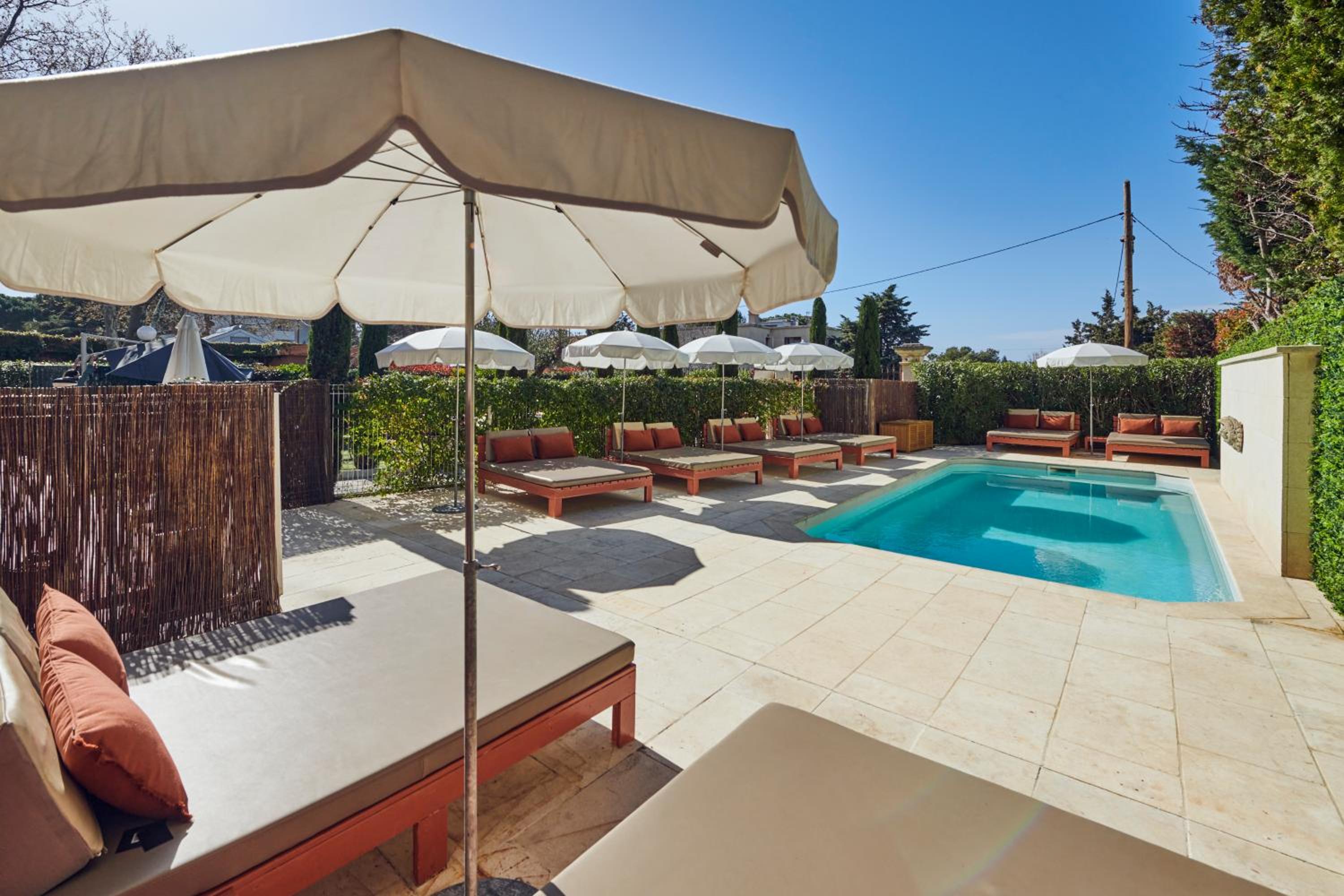 outdoor BBQ area