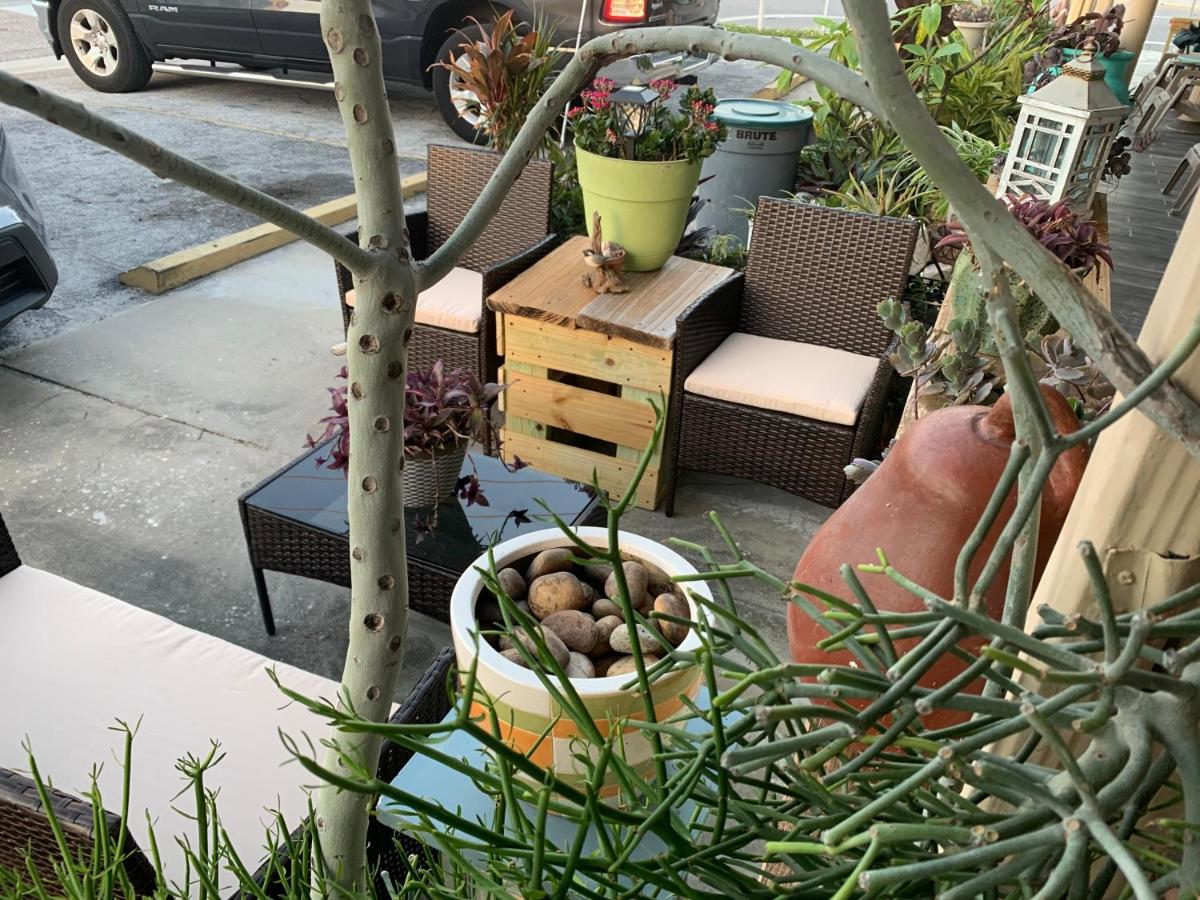 outdoor BBQ area