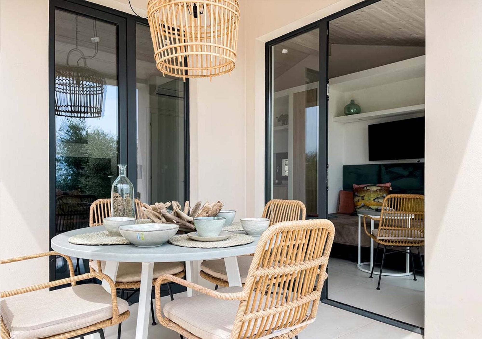 Ibiza style bungalows with sea views in Balzi Rossi
