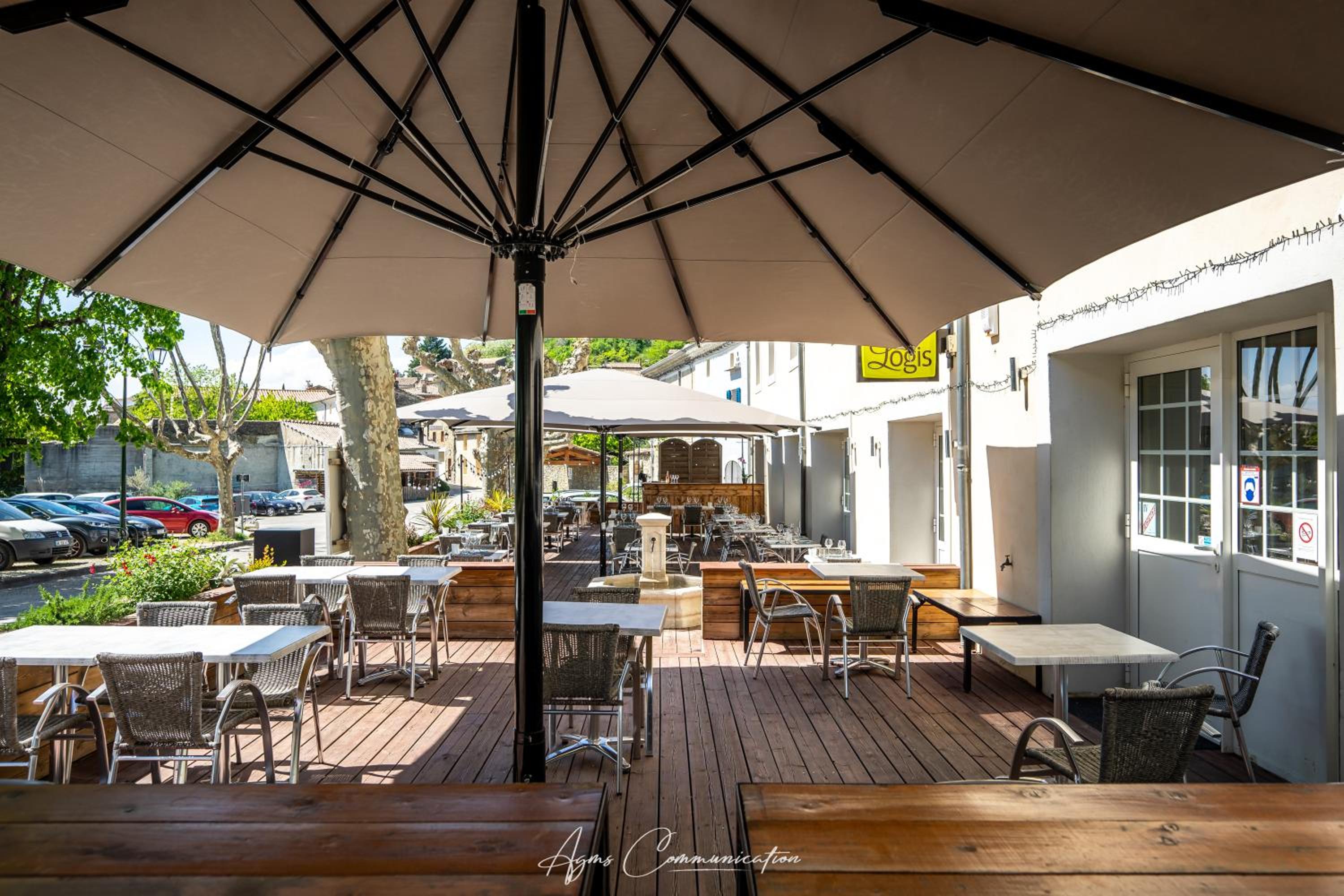 outdoor BBQ area