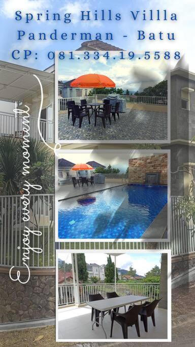 SpringHills Villa Panderman Batu - Private Pool view 2