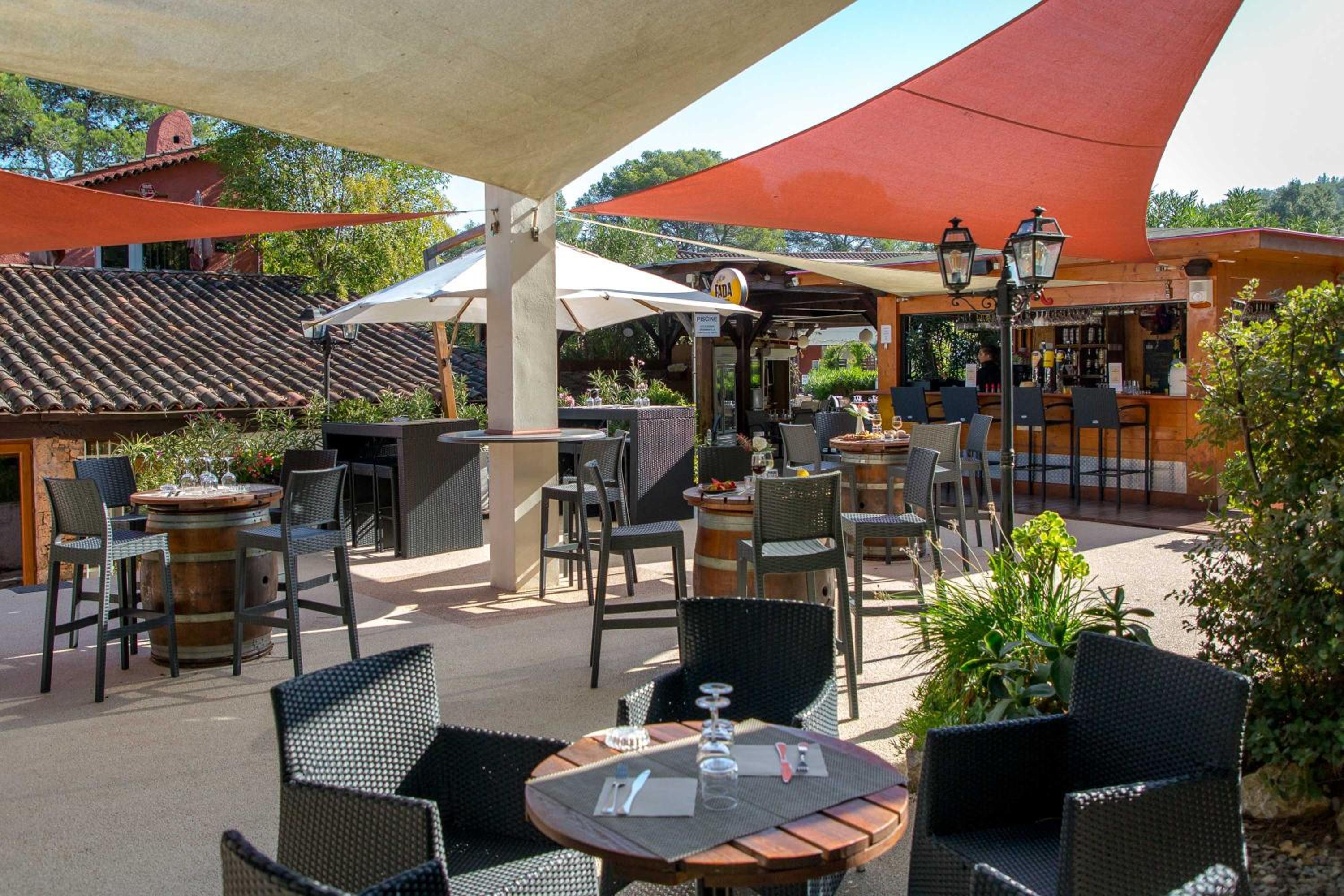 outdoor BBQ area