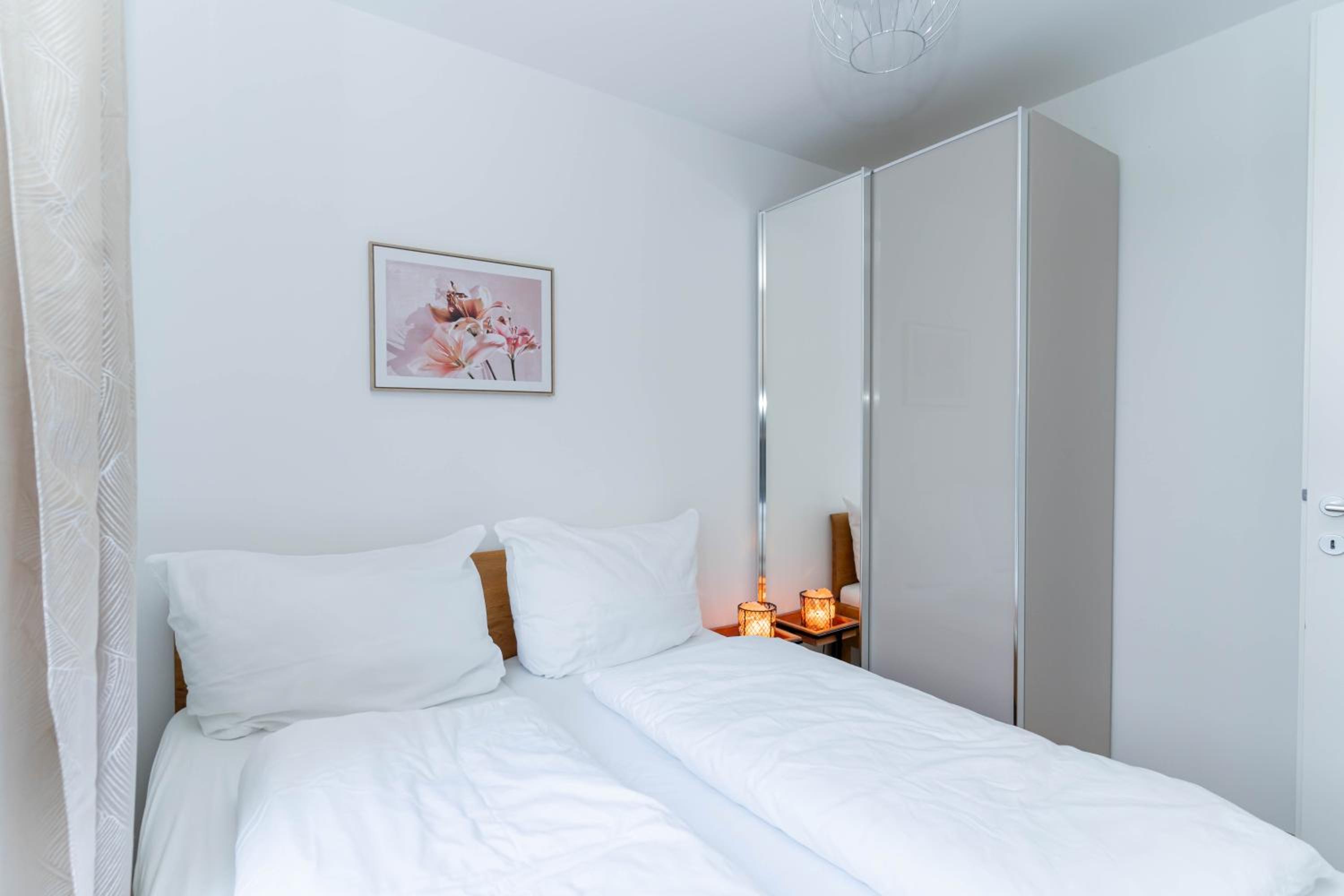 Modern apartment with tiny garden near city center
