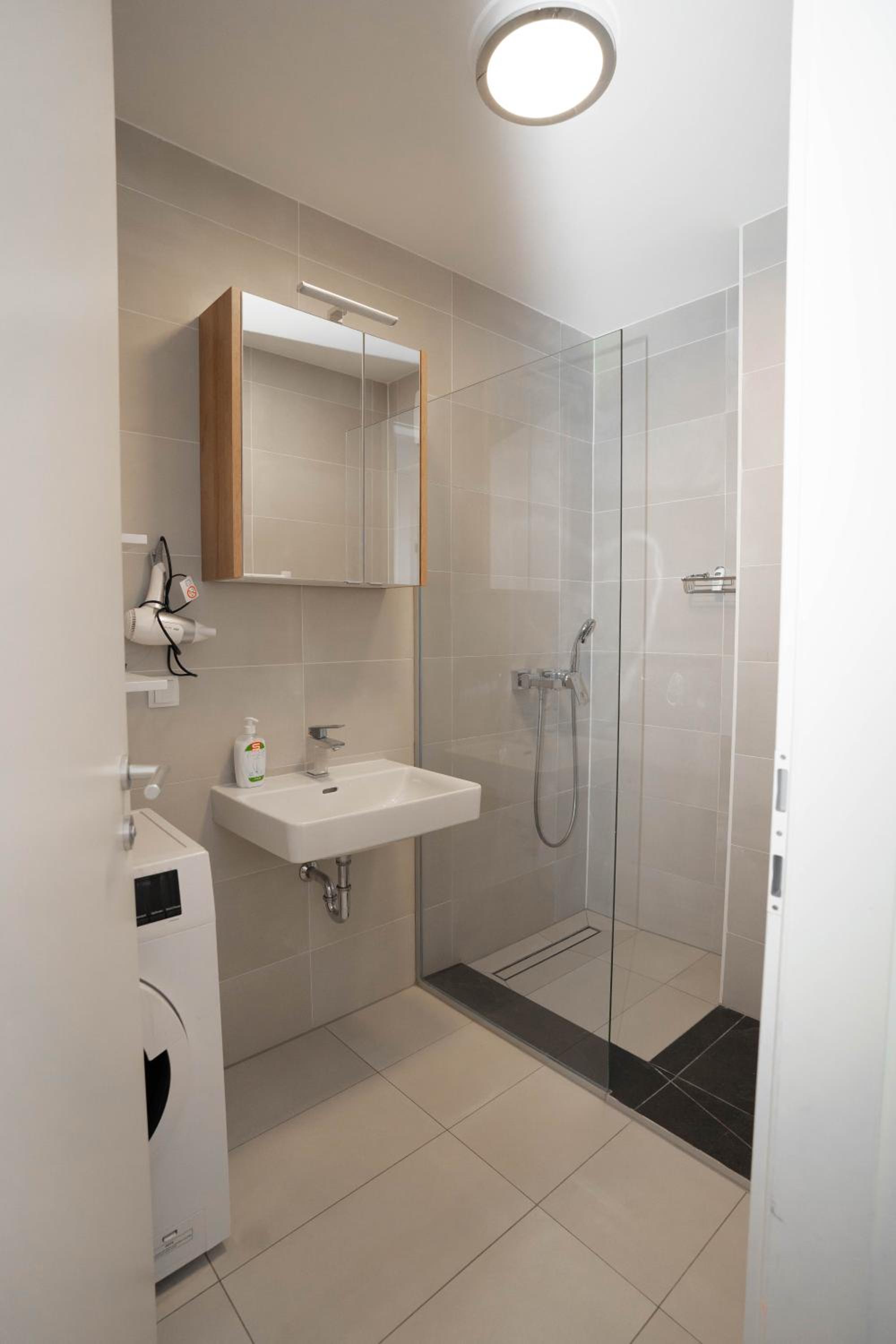 Modern apartment with tiny garden near city center