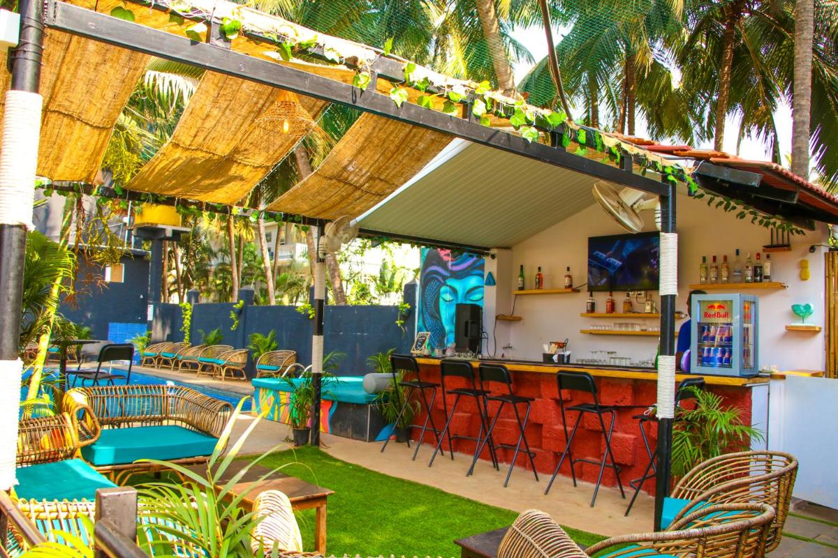 outdoor BBQ area