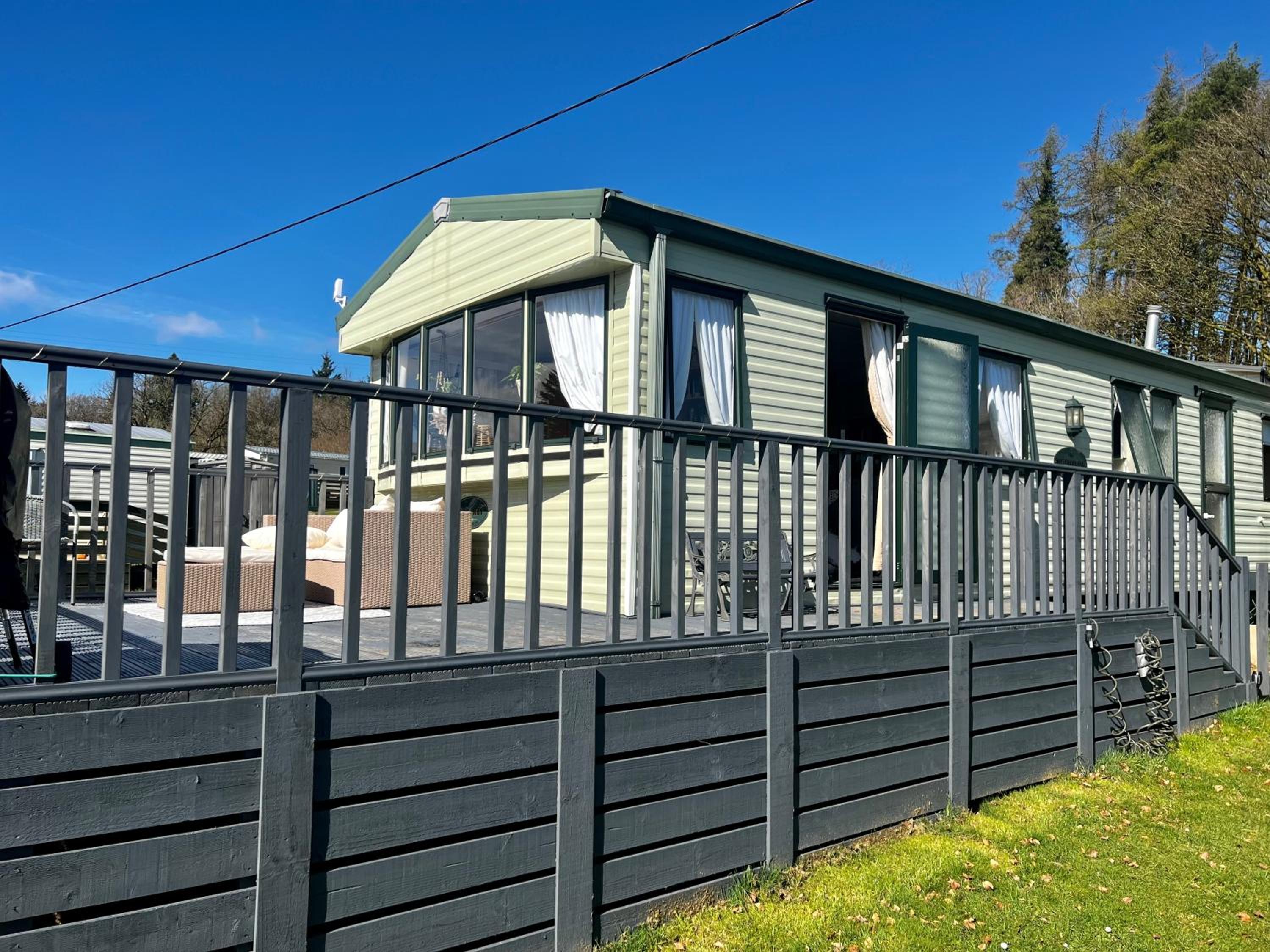 Jungle House no.26 at Three Lochs Holiday Park view 2