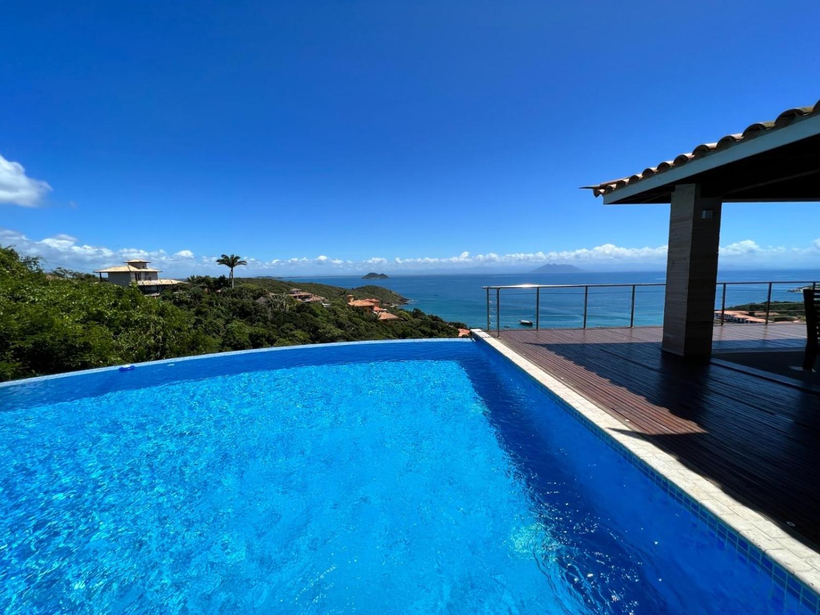 Buzios, casa inteira de frente para o mar em Joao Fernandes, fabulosa, a melhor vista, Mansão Bella Vista