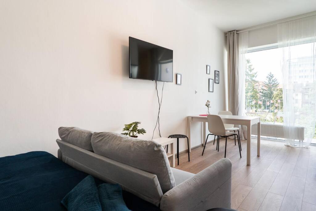 Garden View Studio with a balcony (self check in)