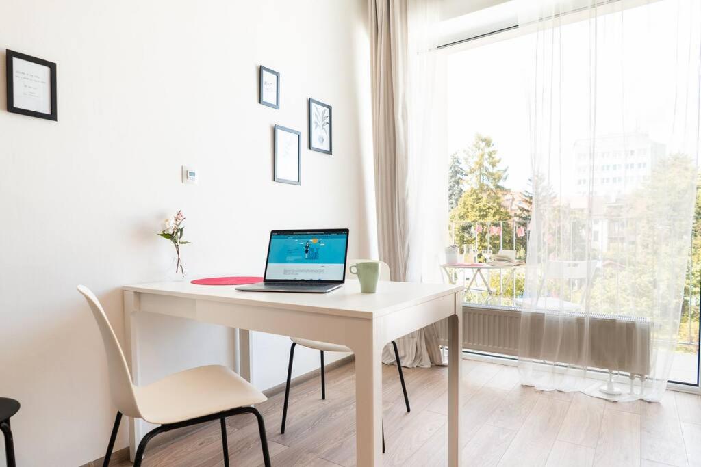Garden View Studio with a balcony (self check in)
