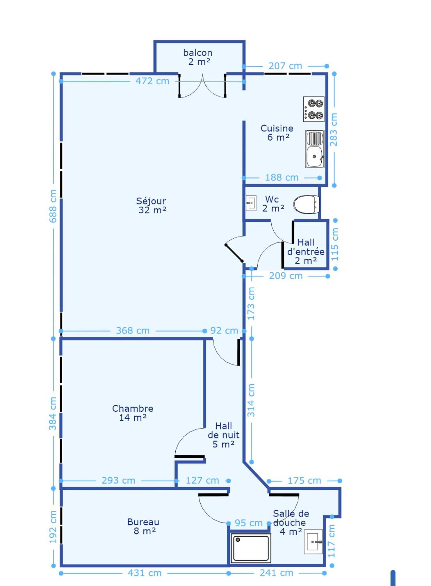 The 99, Appartement sauna & parking