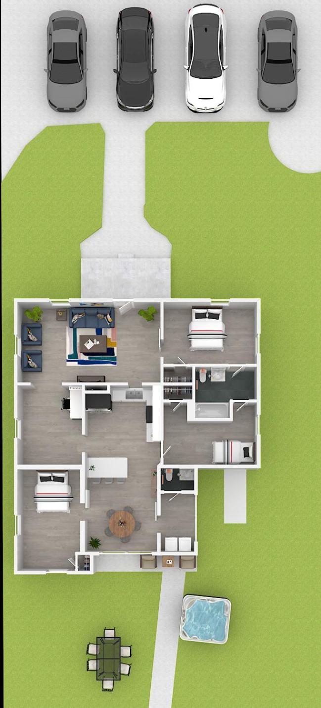 Hot tub, Quiet 3 Bedroom, Close to Downtown, WFH view 3