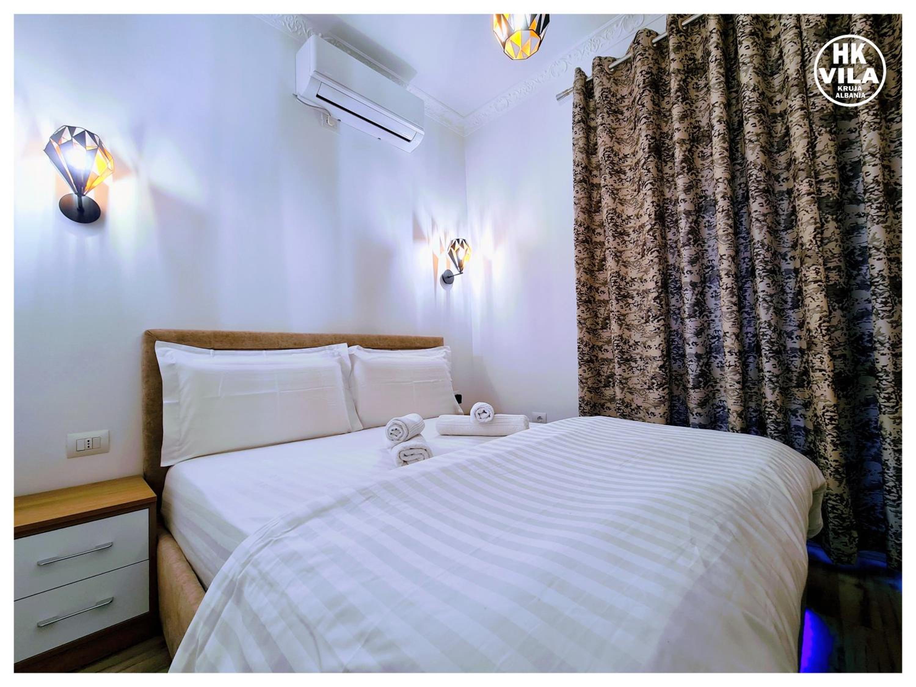 Vila HK is a cozy and welcoming house in the heart of Kruje It offers comfortable accommodation,free public parking nearby,and breakfast included,ensuring 