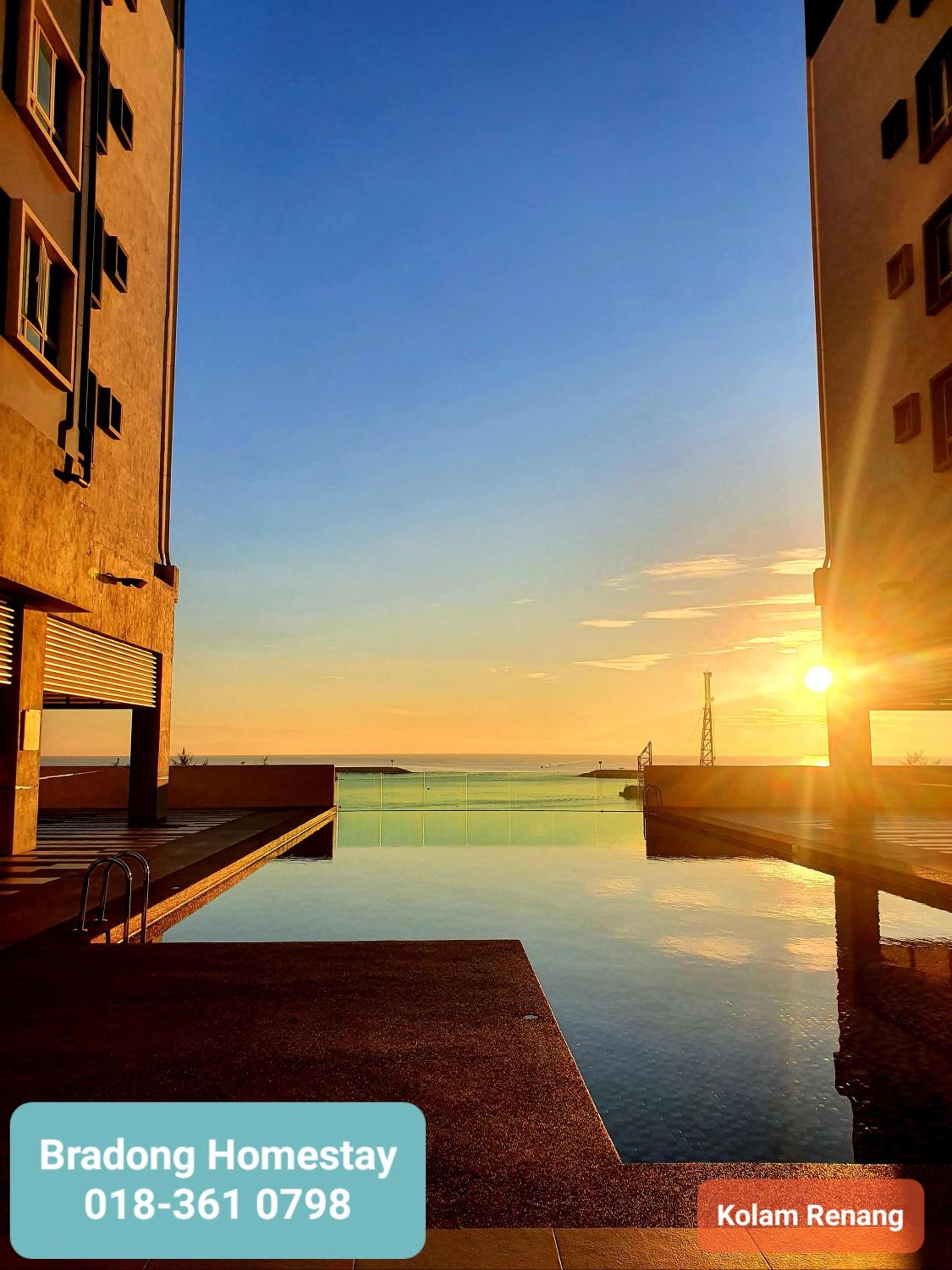 BRADONG HOMESTAY - MUSLlM ONLY, 3 Queen Bedrooms, Seaview, Infinity Pool, Gym, near Drawbridge & KTCC Mall photo 2