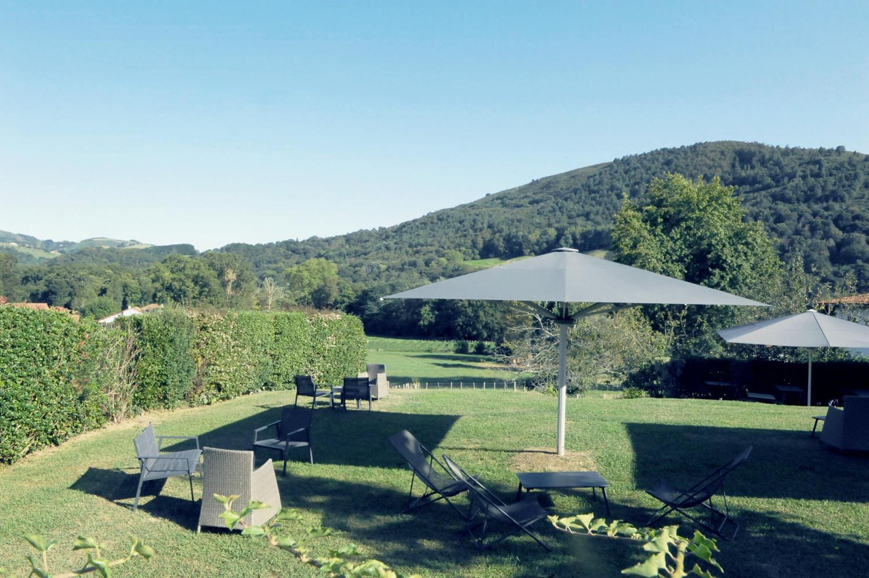 outdoor BBQ area