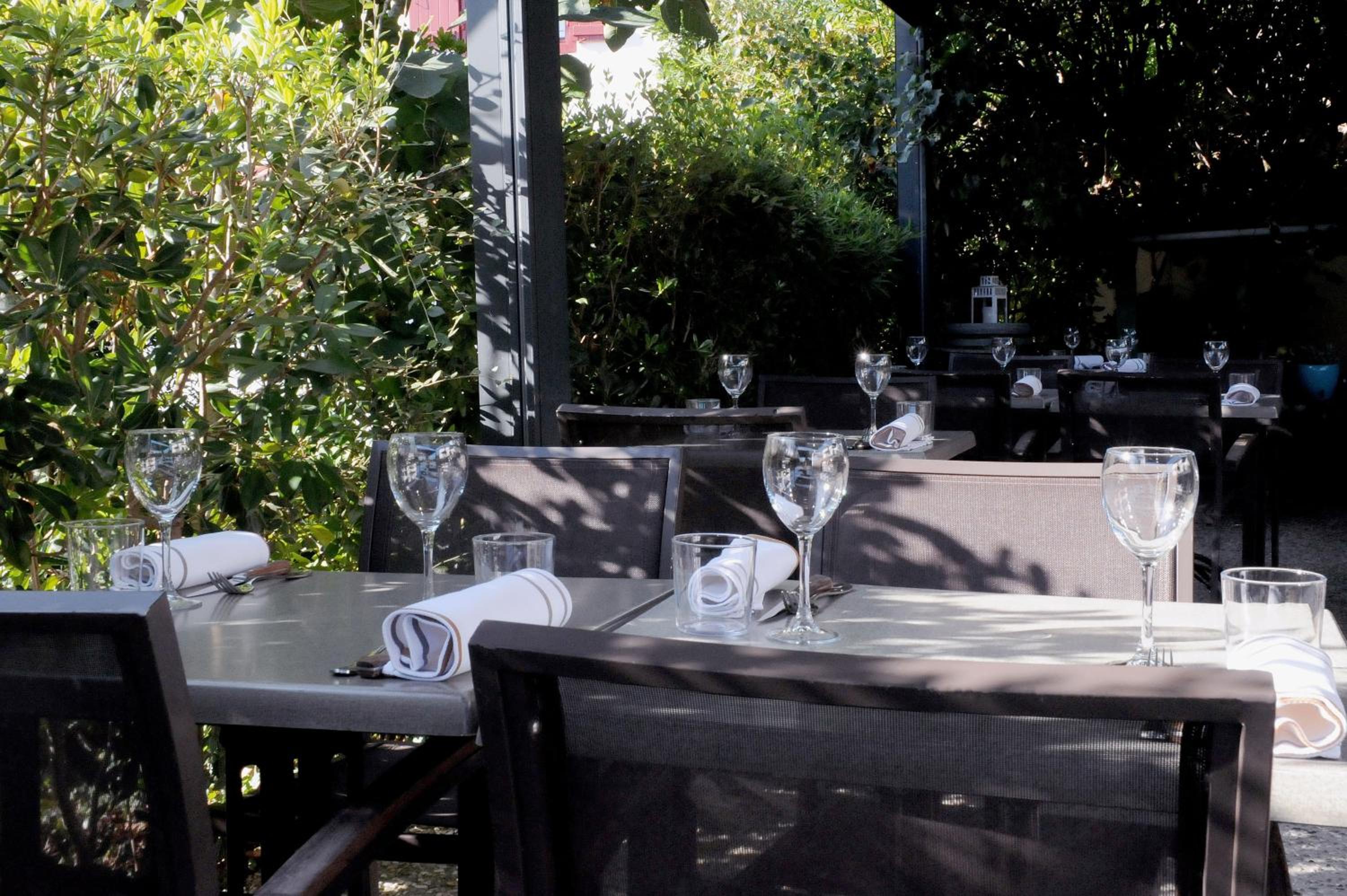 outdoor BBQ area