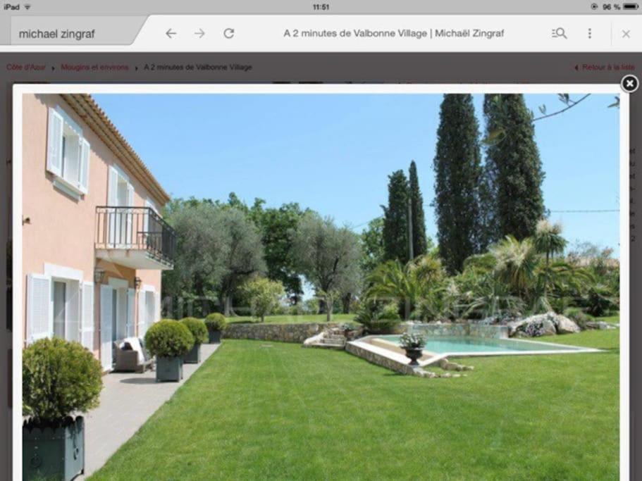 Villa Ty Laouen- villa confort avec piscine et jacuzzi- Parc -Opio-Valbonne