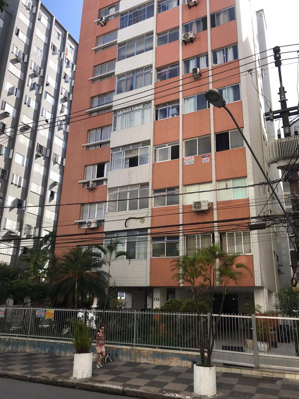 Apto aconchegante vista mar , tv, wifi e ar - Praia São Vicente