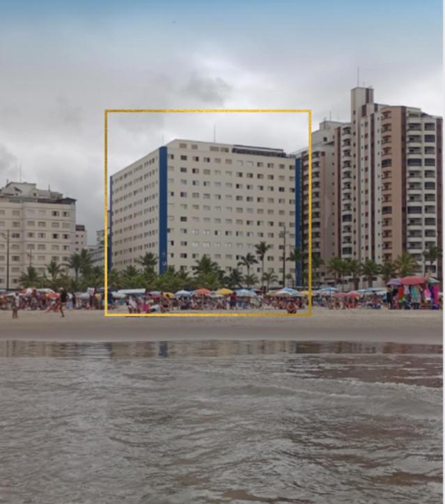 Frente ao mar na Praia Grande